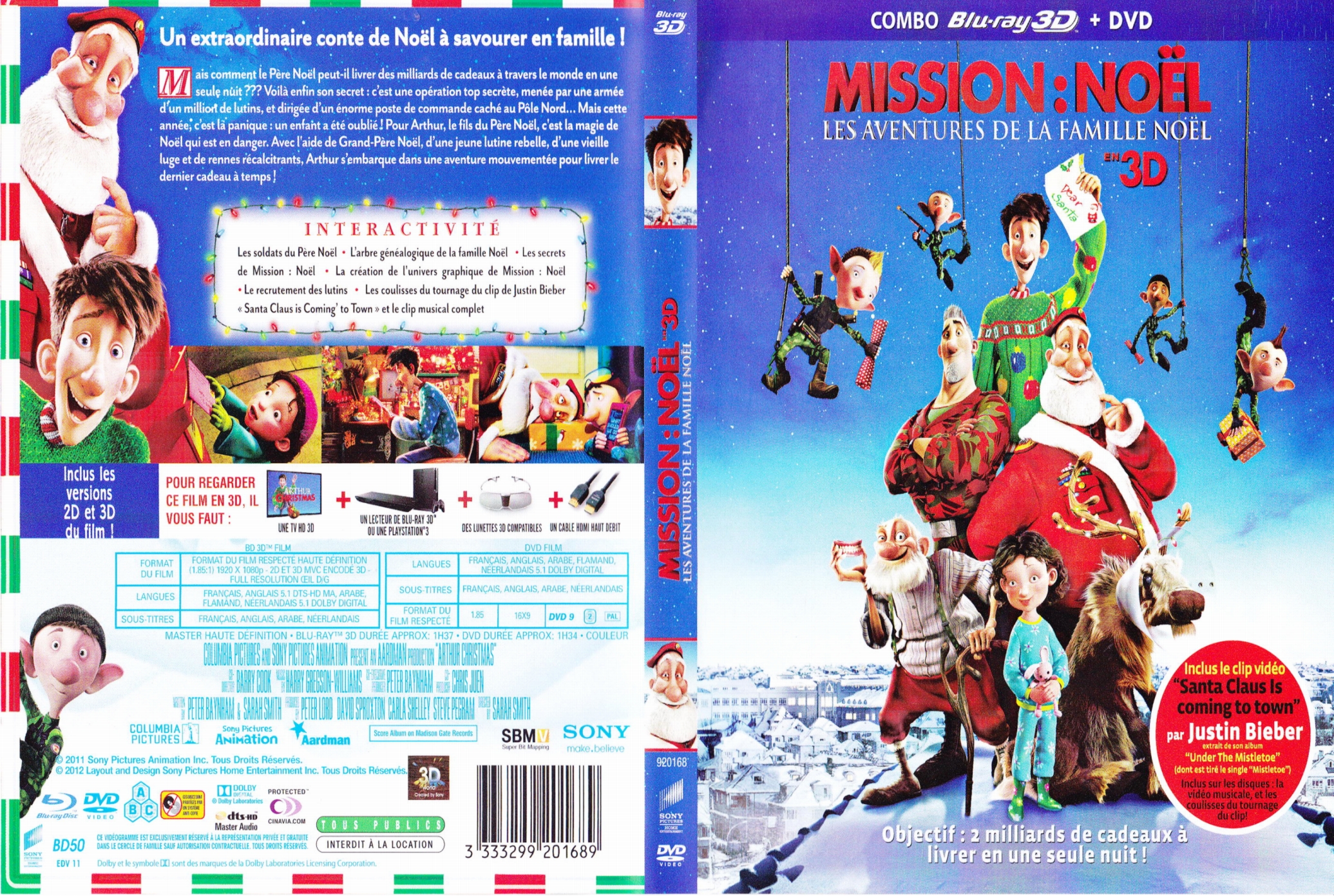 Jaquette DVD Mission Noel - Les aventures de la famille noel (BLU-RAY)