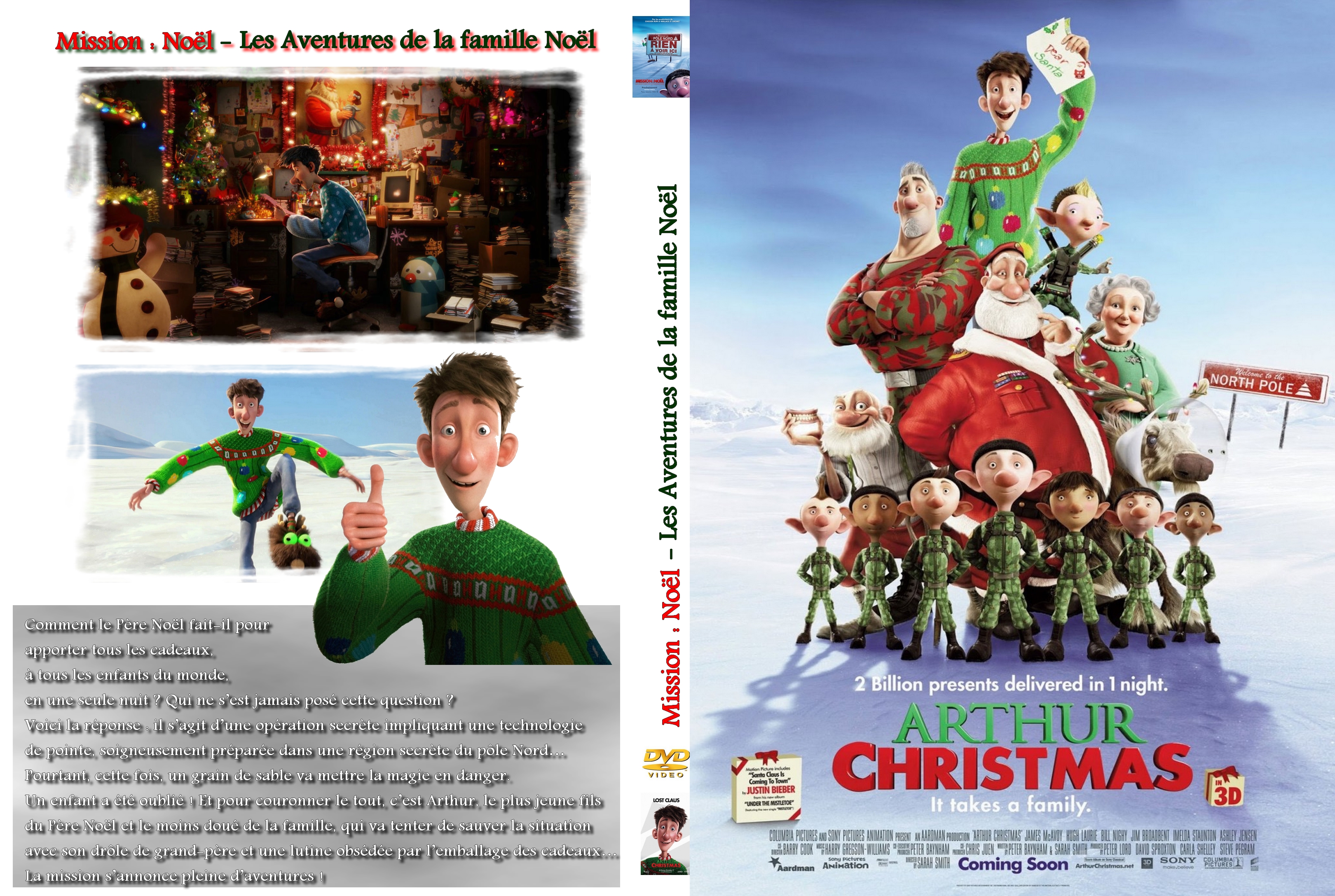 Jaquette DVD Mission Noel - Les aventures de la famille noel custom