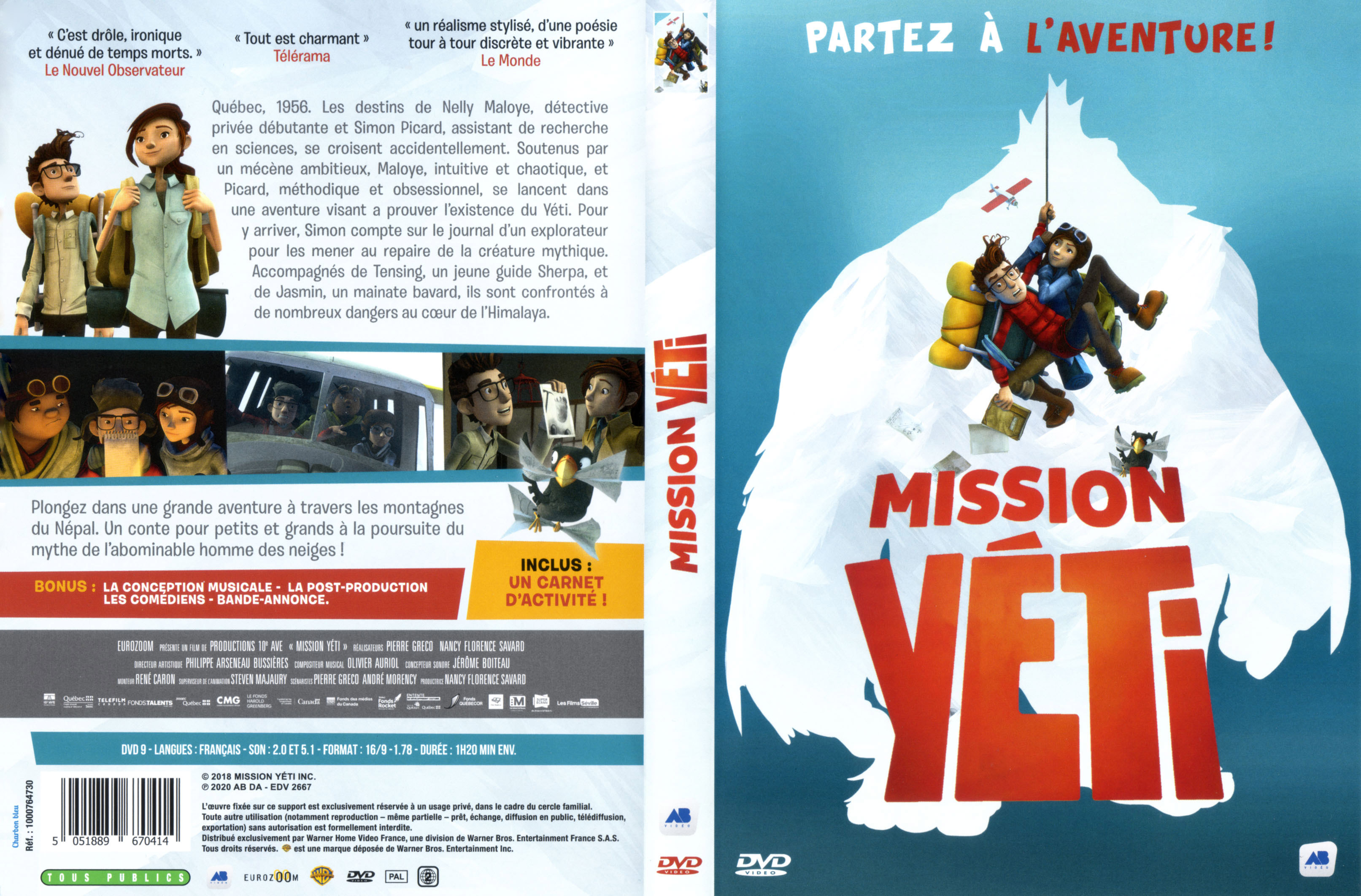 Jaquette DVD Mission Yeti