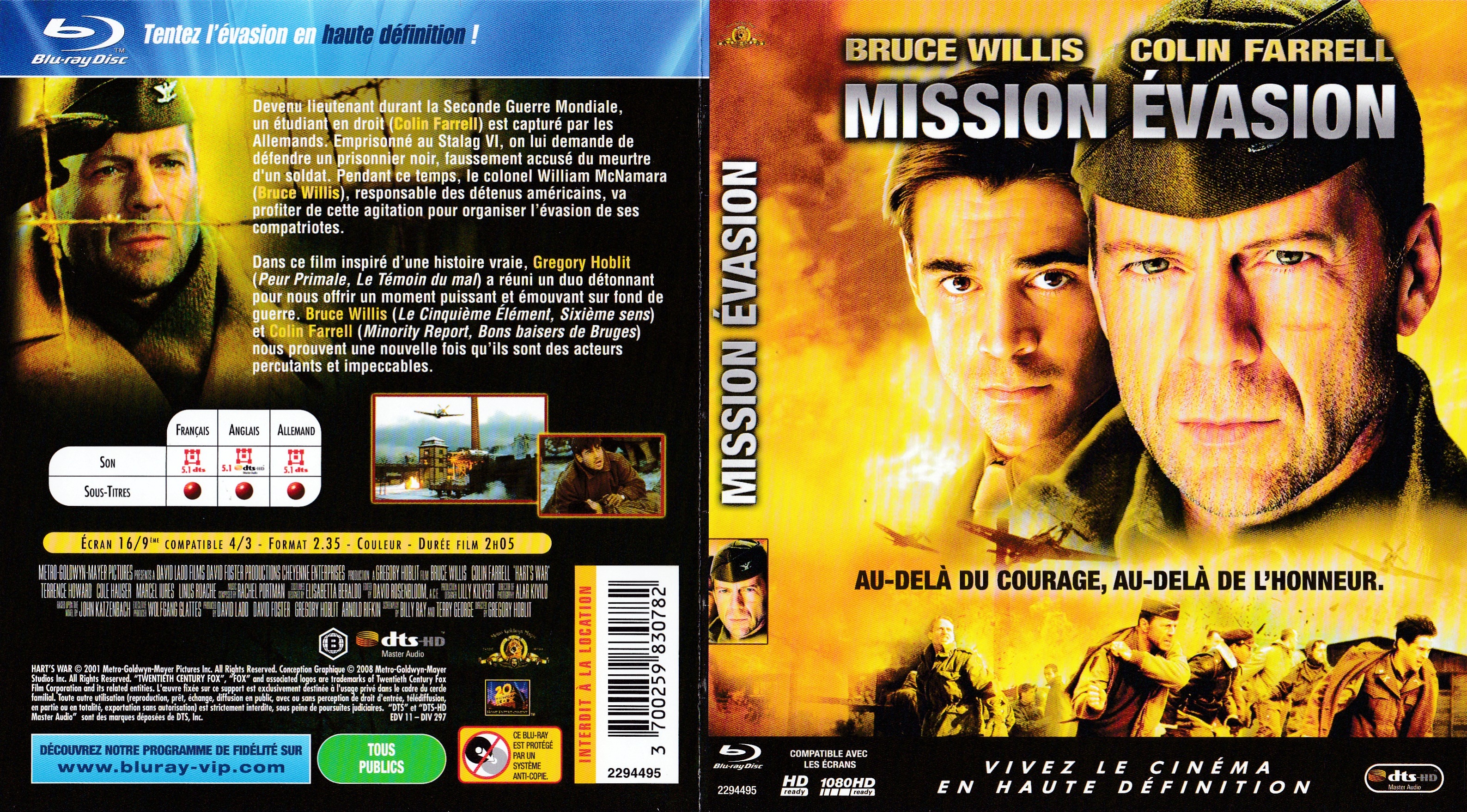 Jaquette DVD Mission evasion (BLU-RAY)