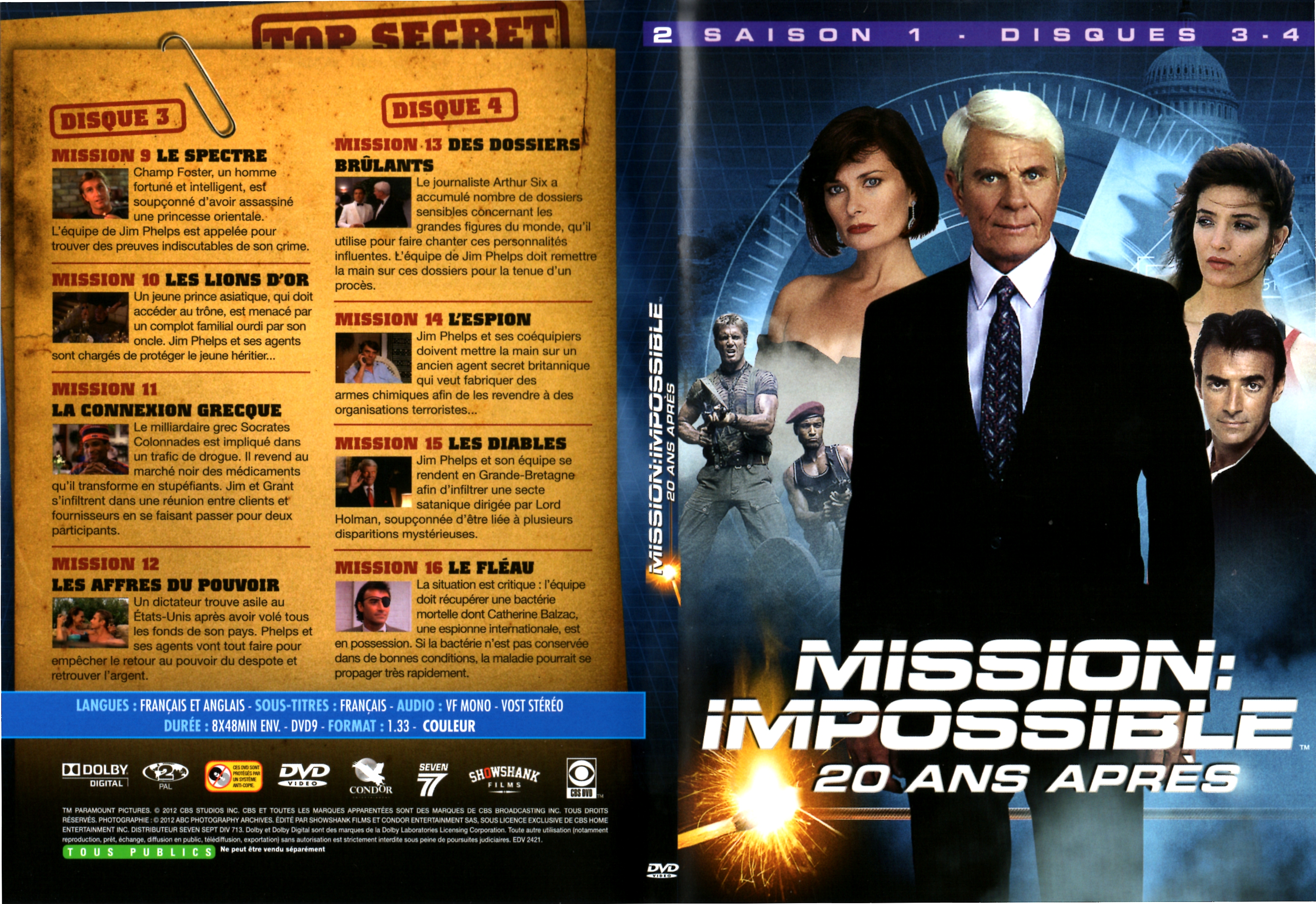 Jaquette DVD Mission impossible 20 ans aprs Saison 1 DVD 2