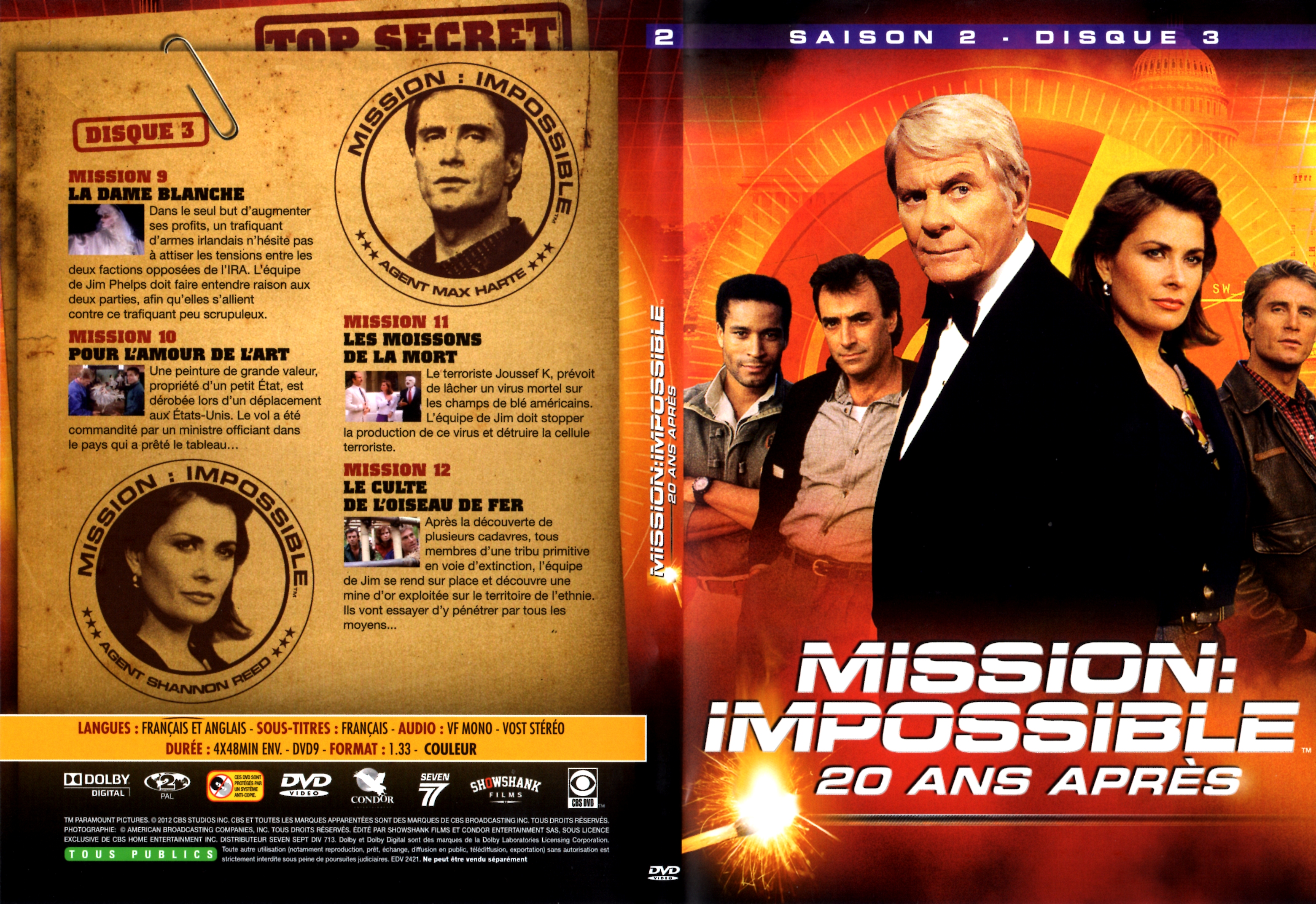 Jaquette DVD Mission impossible 20 ans aprs Saison 2 DVD 2