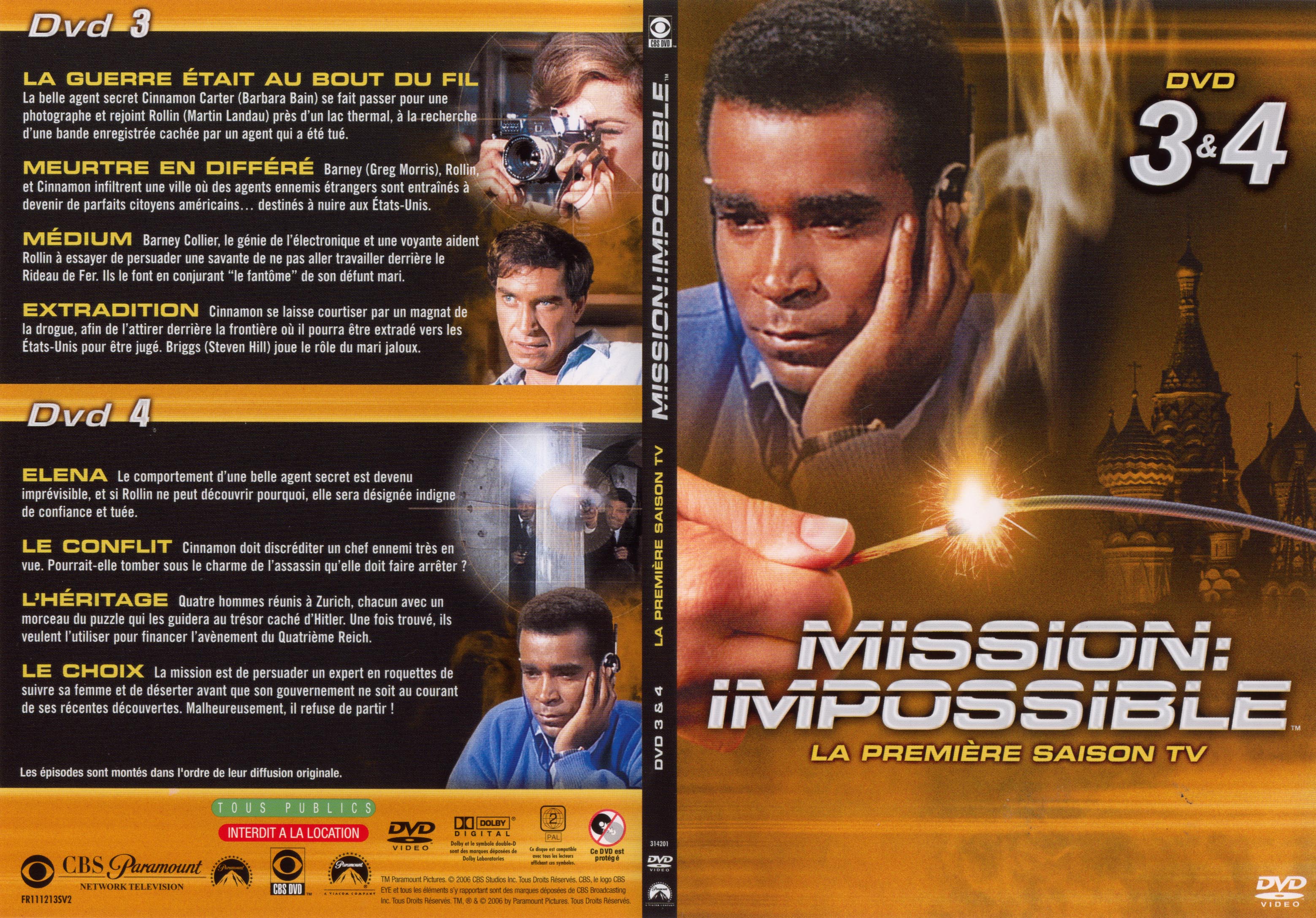 Jaquette DVD Mission impossible Saison 1 vol 2