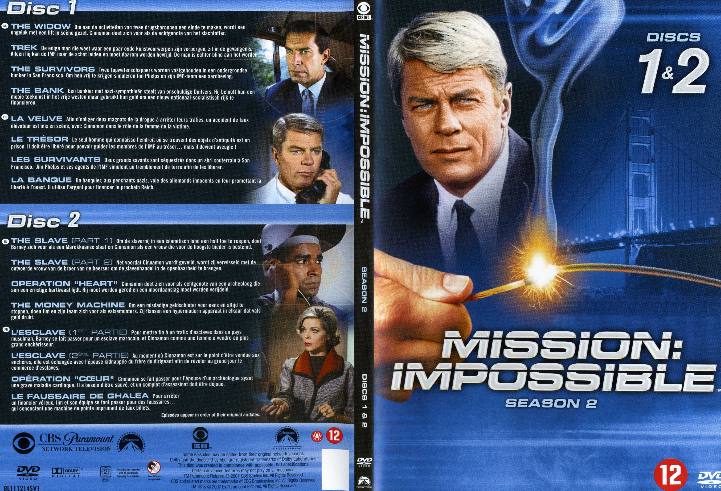 Jaquette DVD Mission impossible Saison 2 vol 1