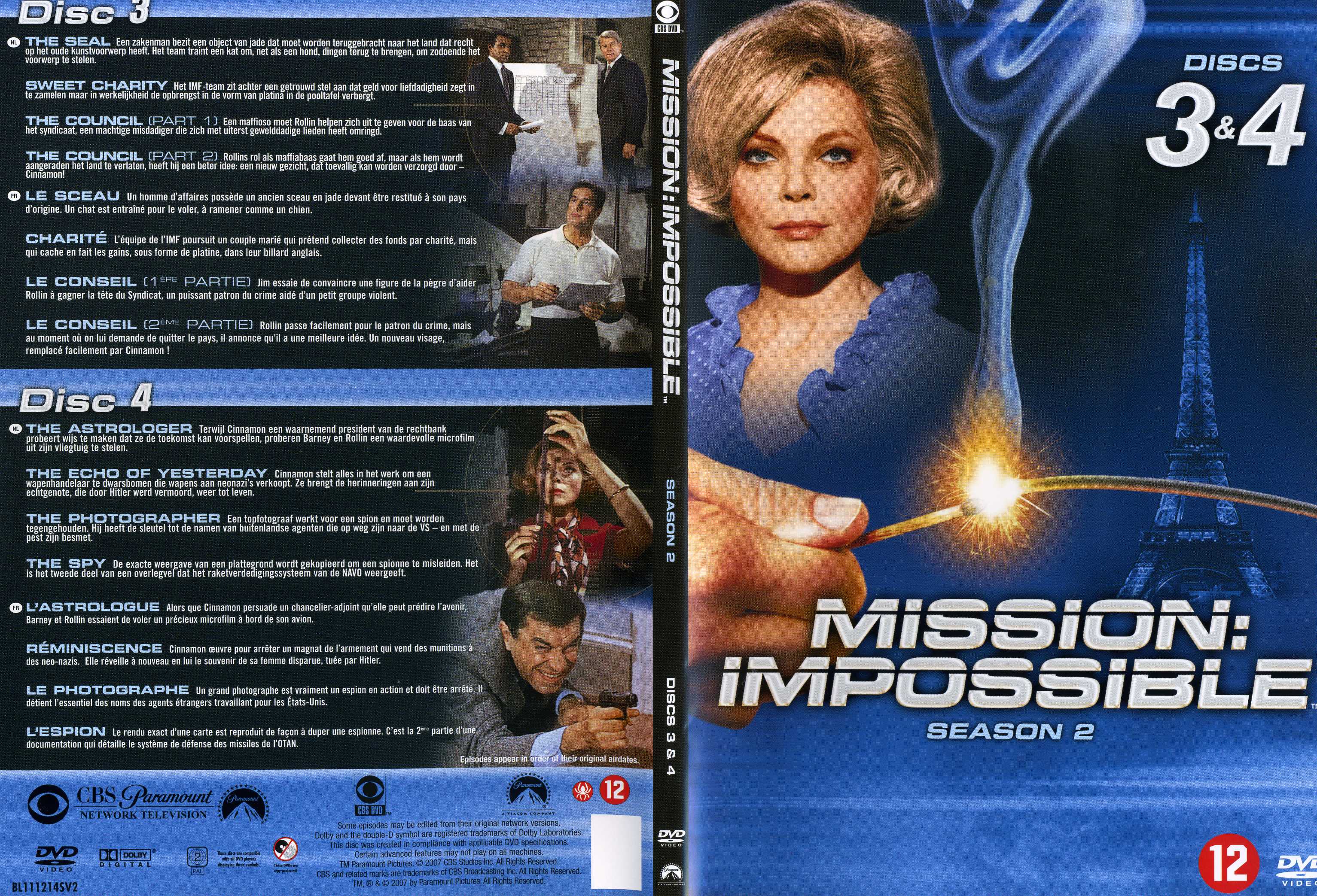 Jaquette DVD Mission impossible Saison 2 vol 2