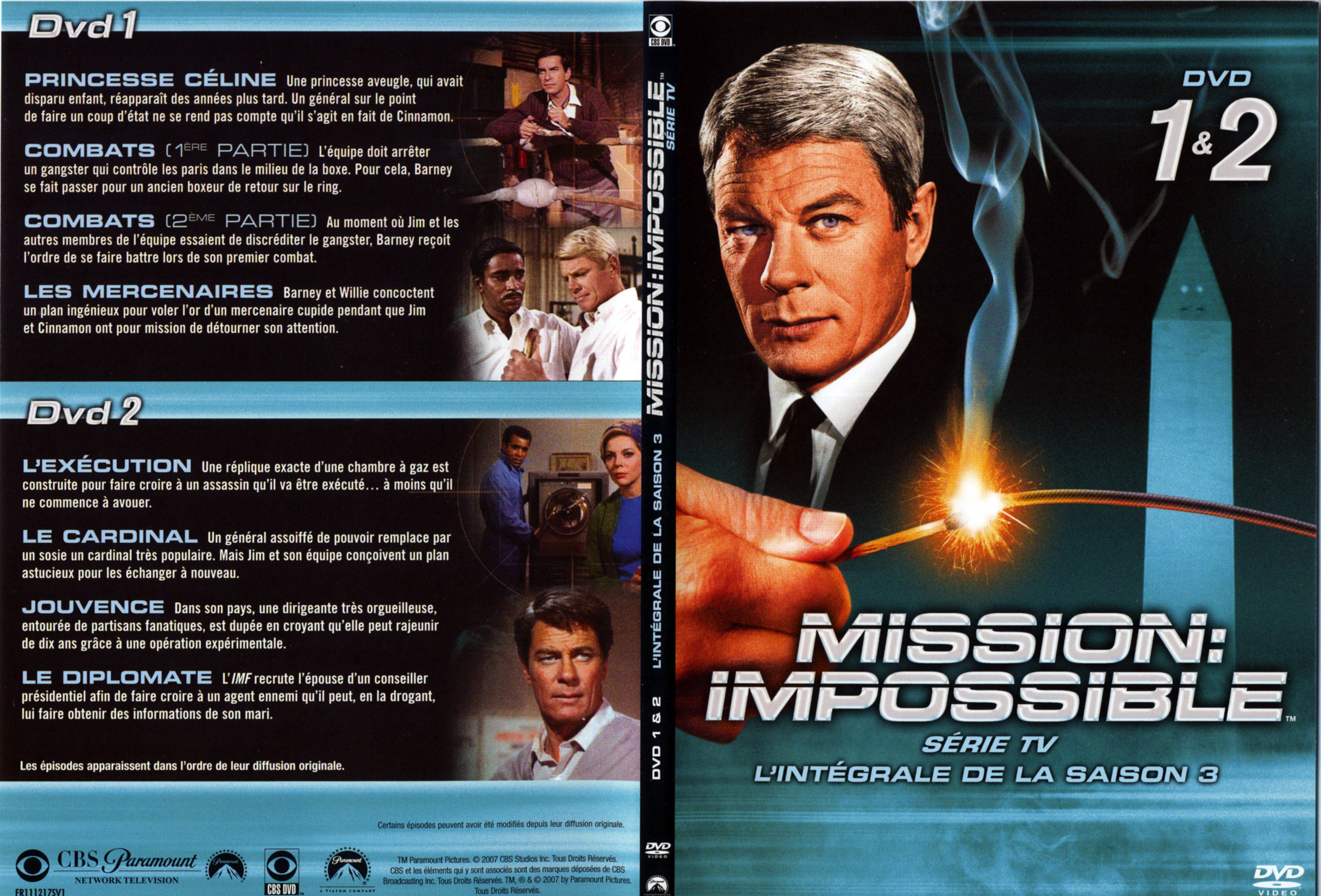 Jaquette DVD Mission impossible Saison 3 vol 1