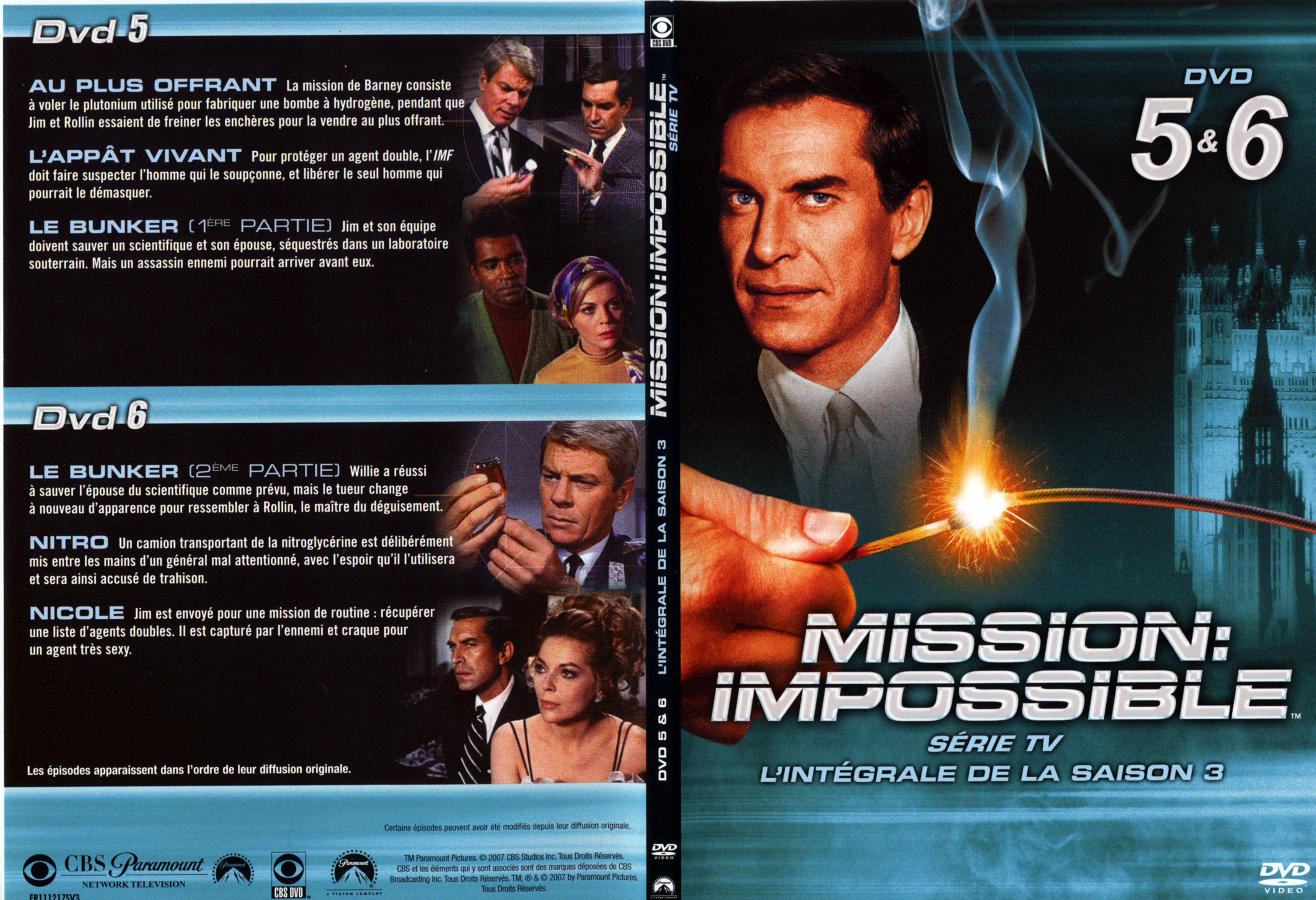 Jaquette DVD Mission impossible Saison 3 vol 3