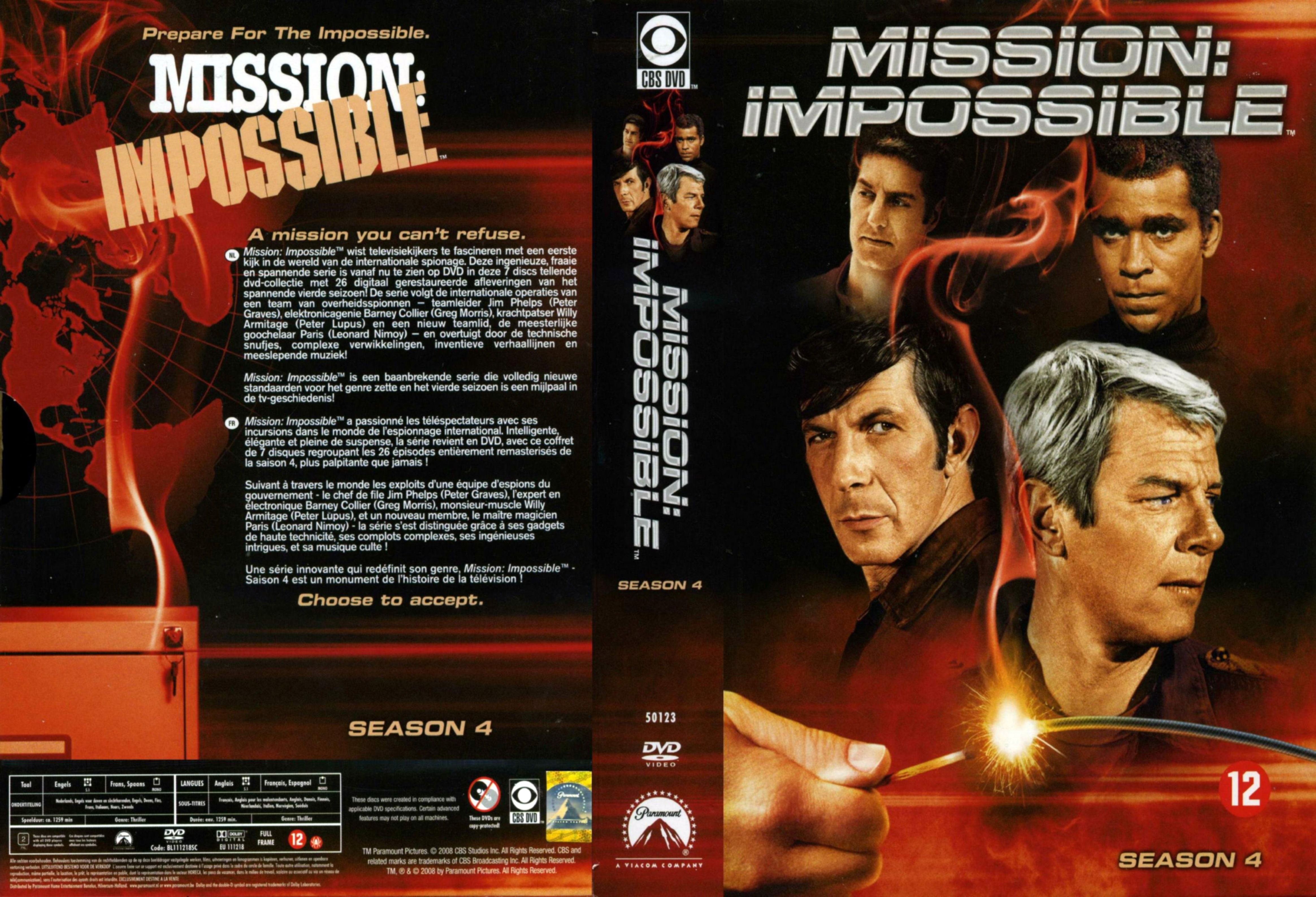Jaquette DVD Mission impossible Saison 4 COFFRET