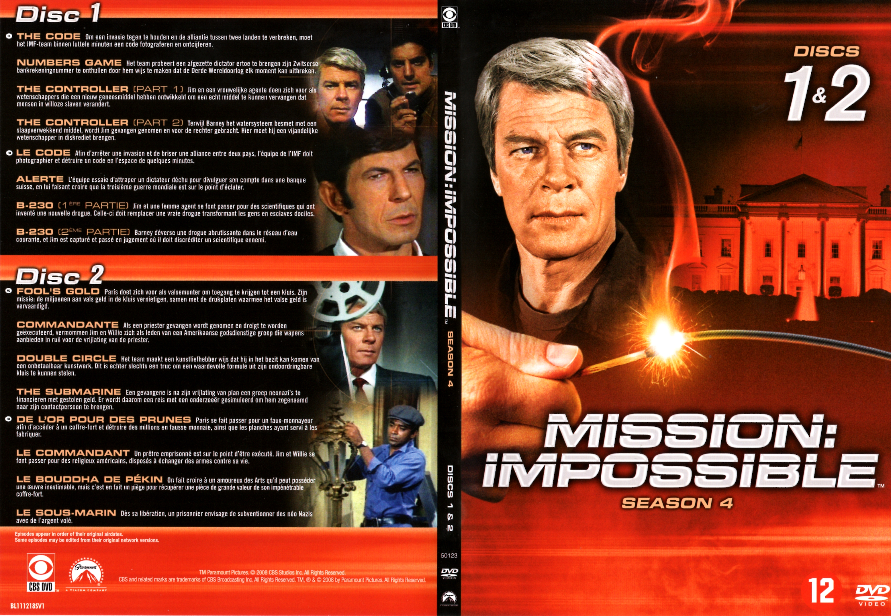 Jaquette DVD Mission impossible Saison 4 DVD 1