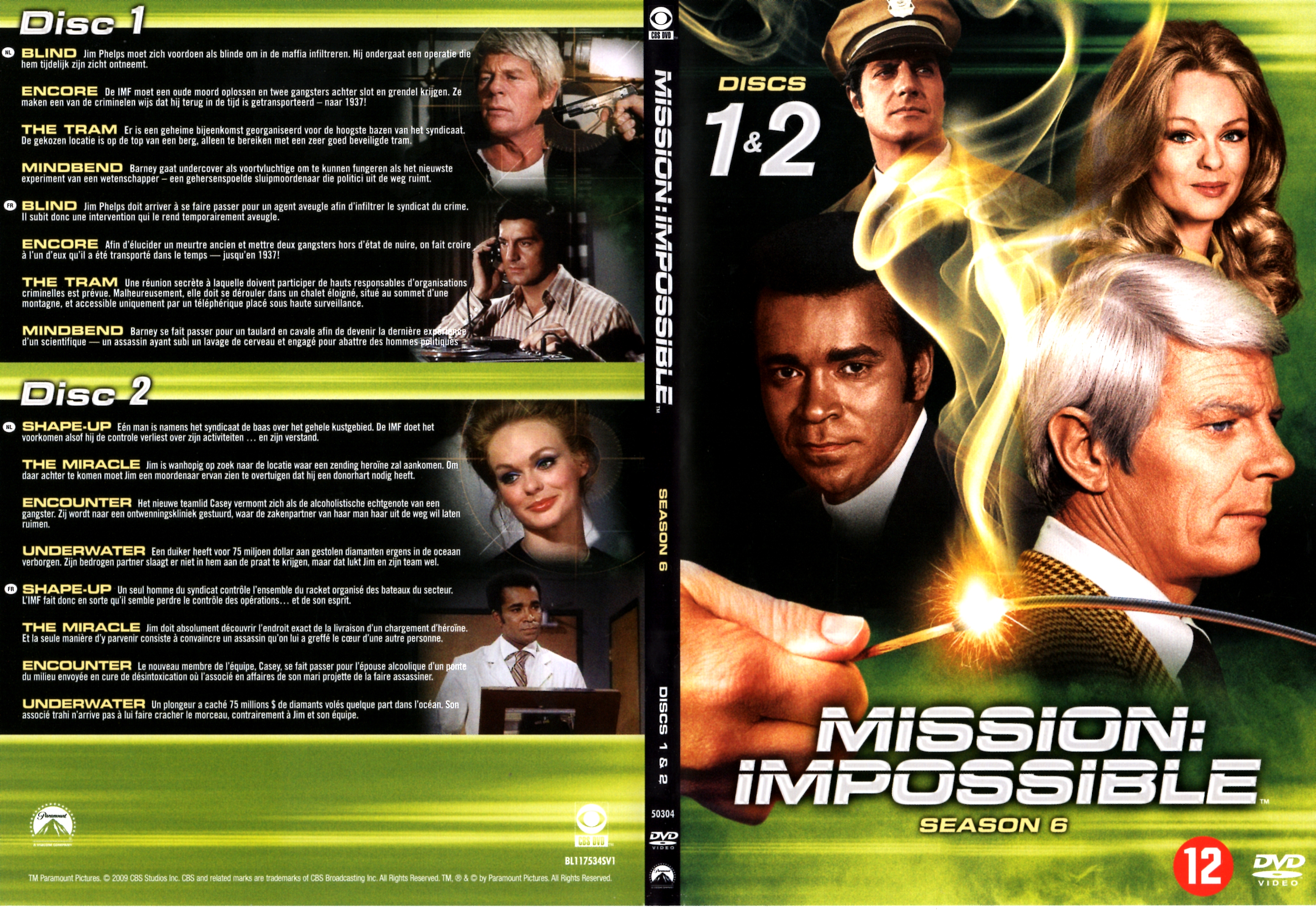 Jaquette DVD Mission impossible Saison 6 DVD 1