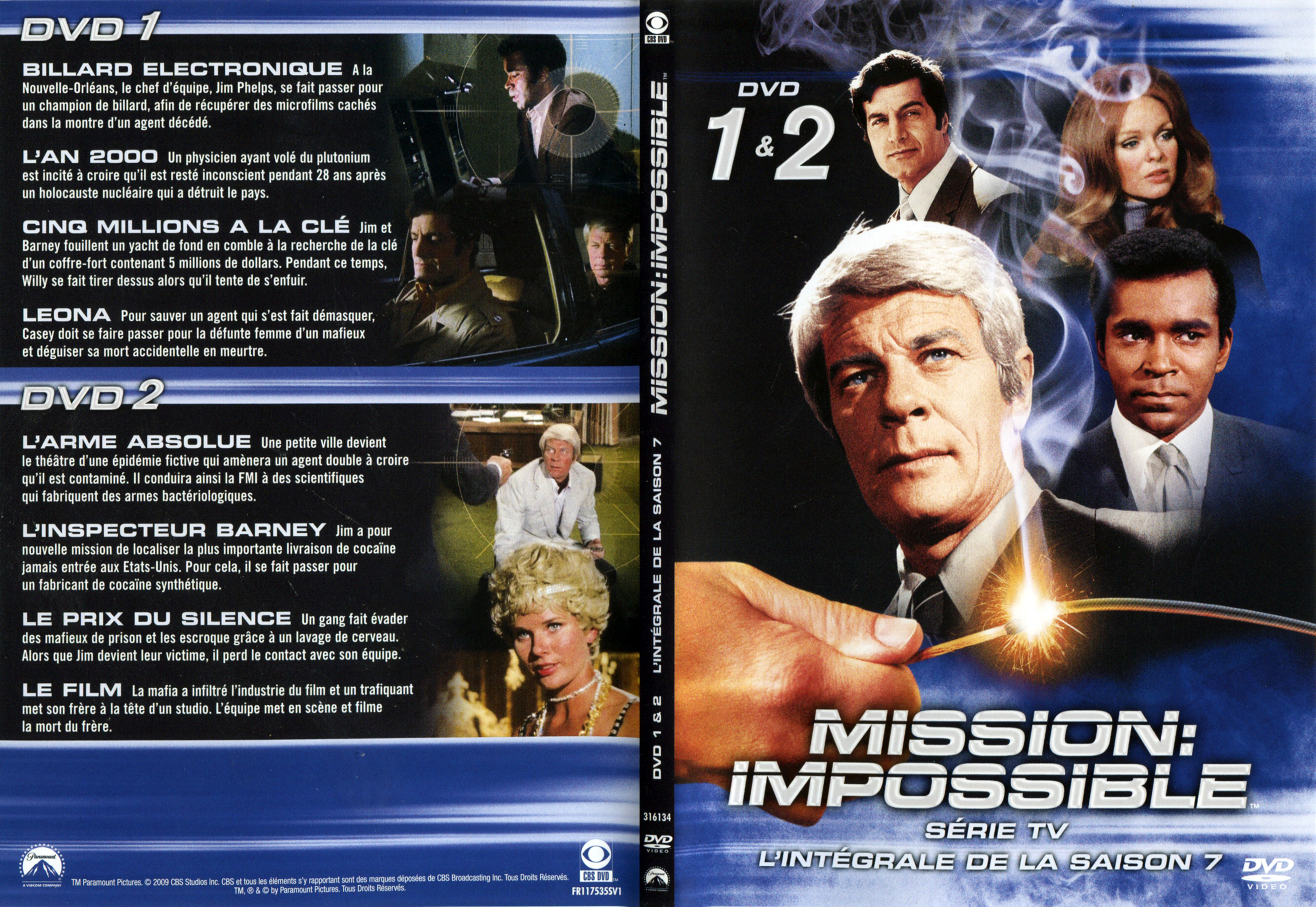 Jaquette DVD Mission impossible Saison 7 DVD 1