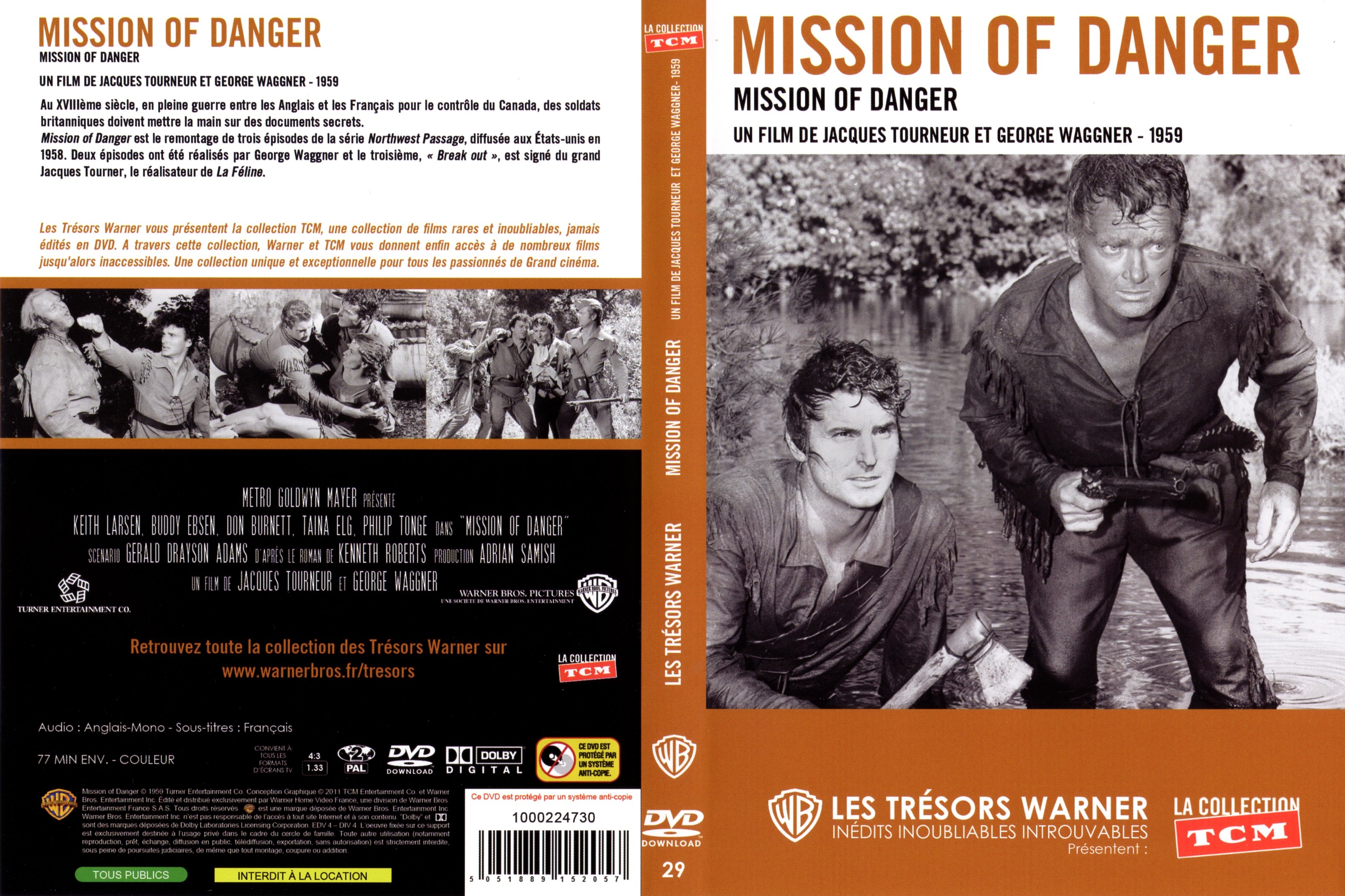 Jaquette DVD Mission of danger