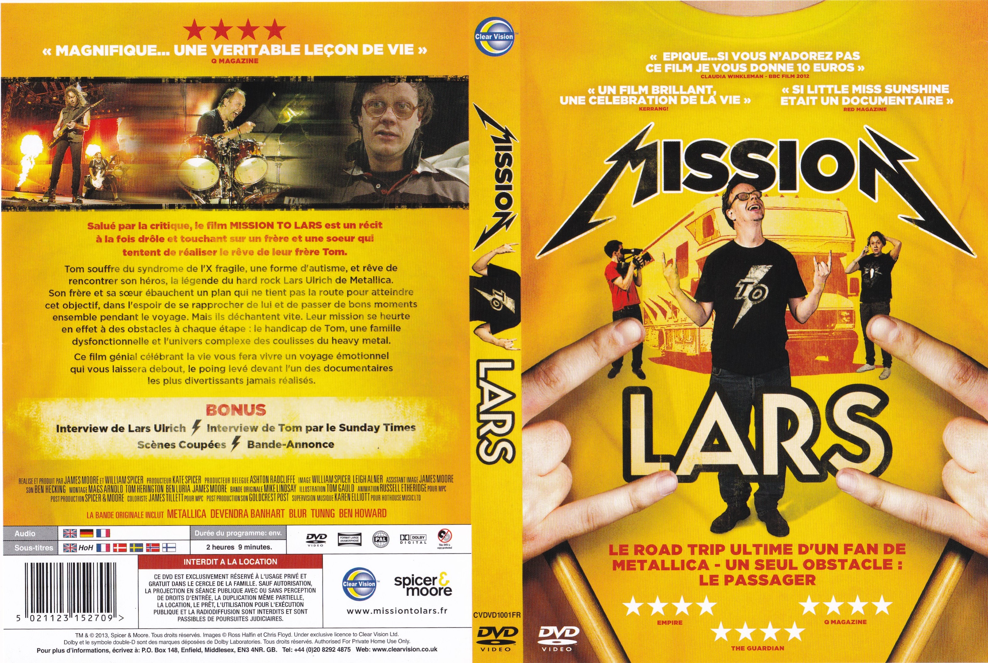 Jaquette DVD Mission to Lars