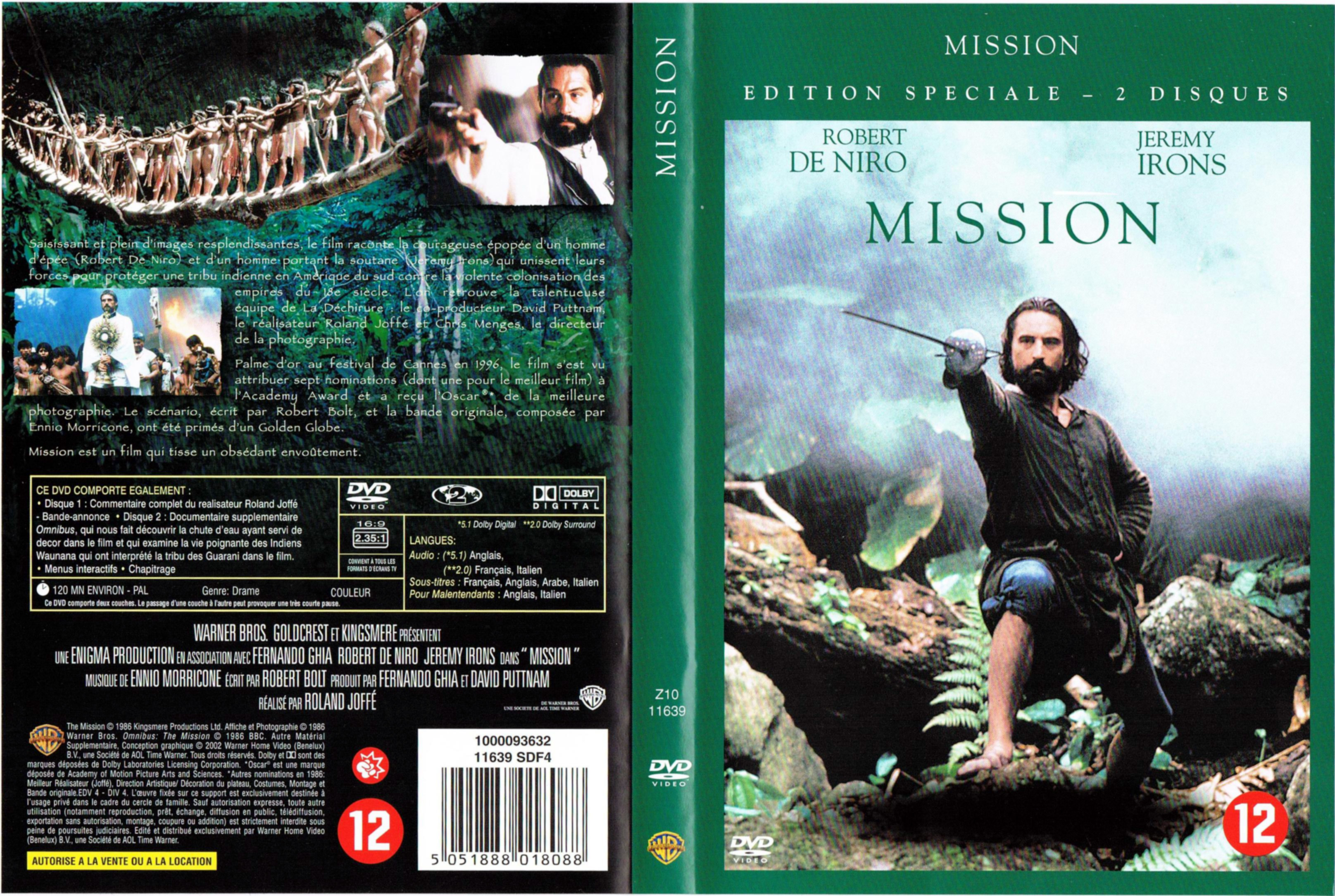 Jaquette DVD Mission v3