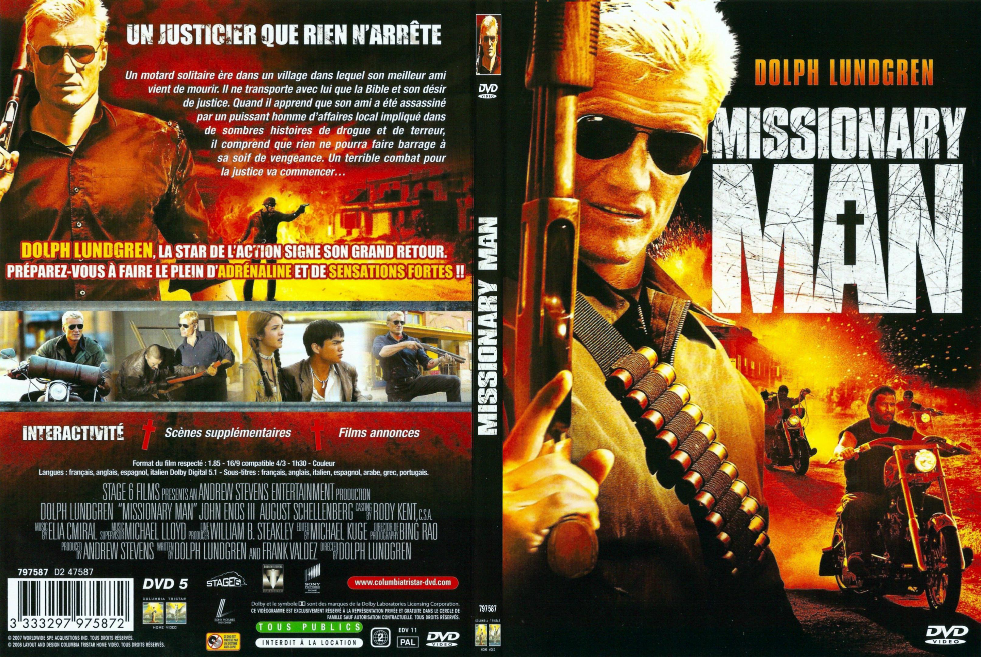 Jaquette DVD Missionary man - SLIM