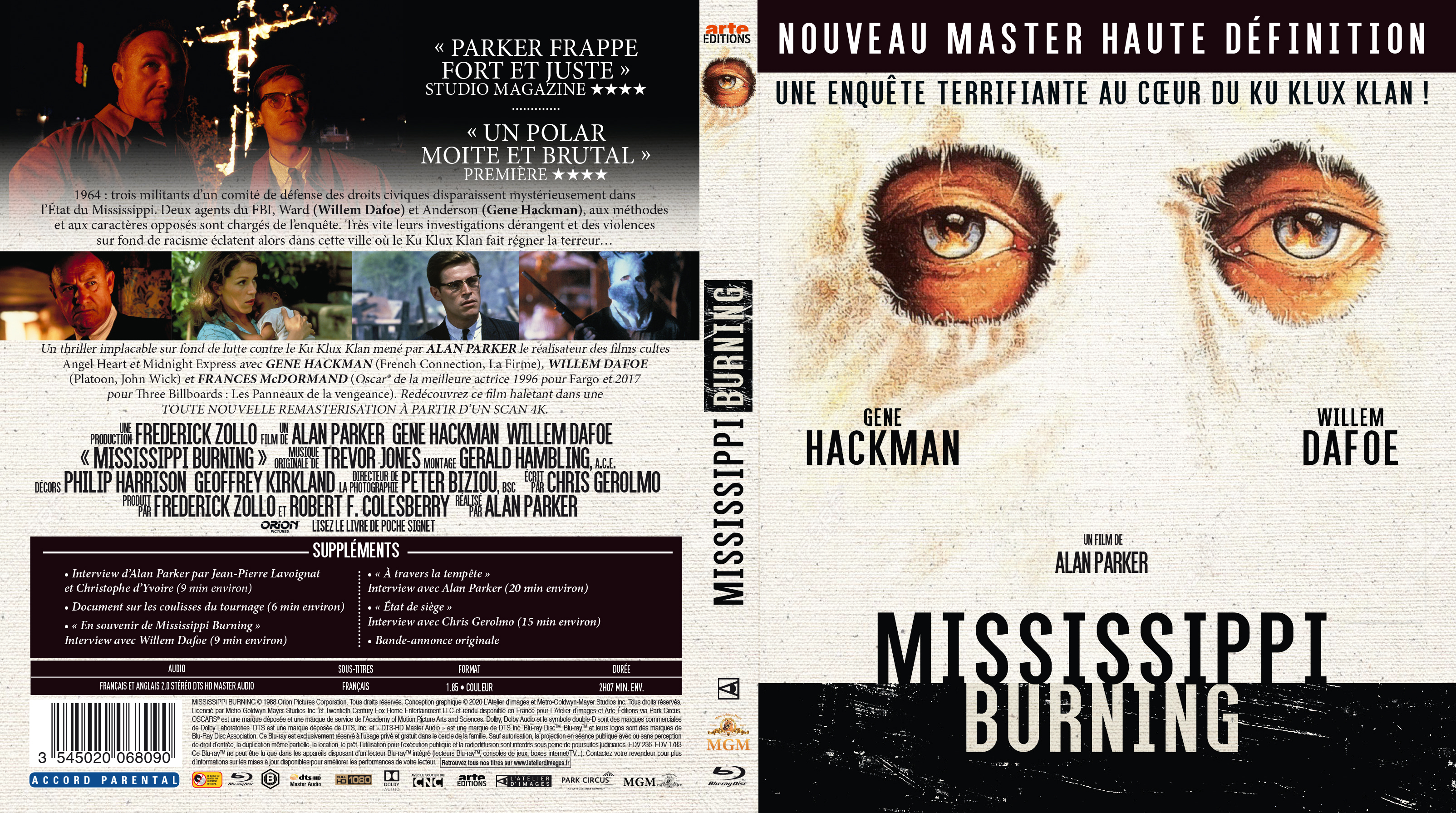 Jaquette DVD Mississippi burning (BLU-RAY)