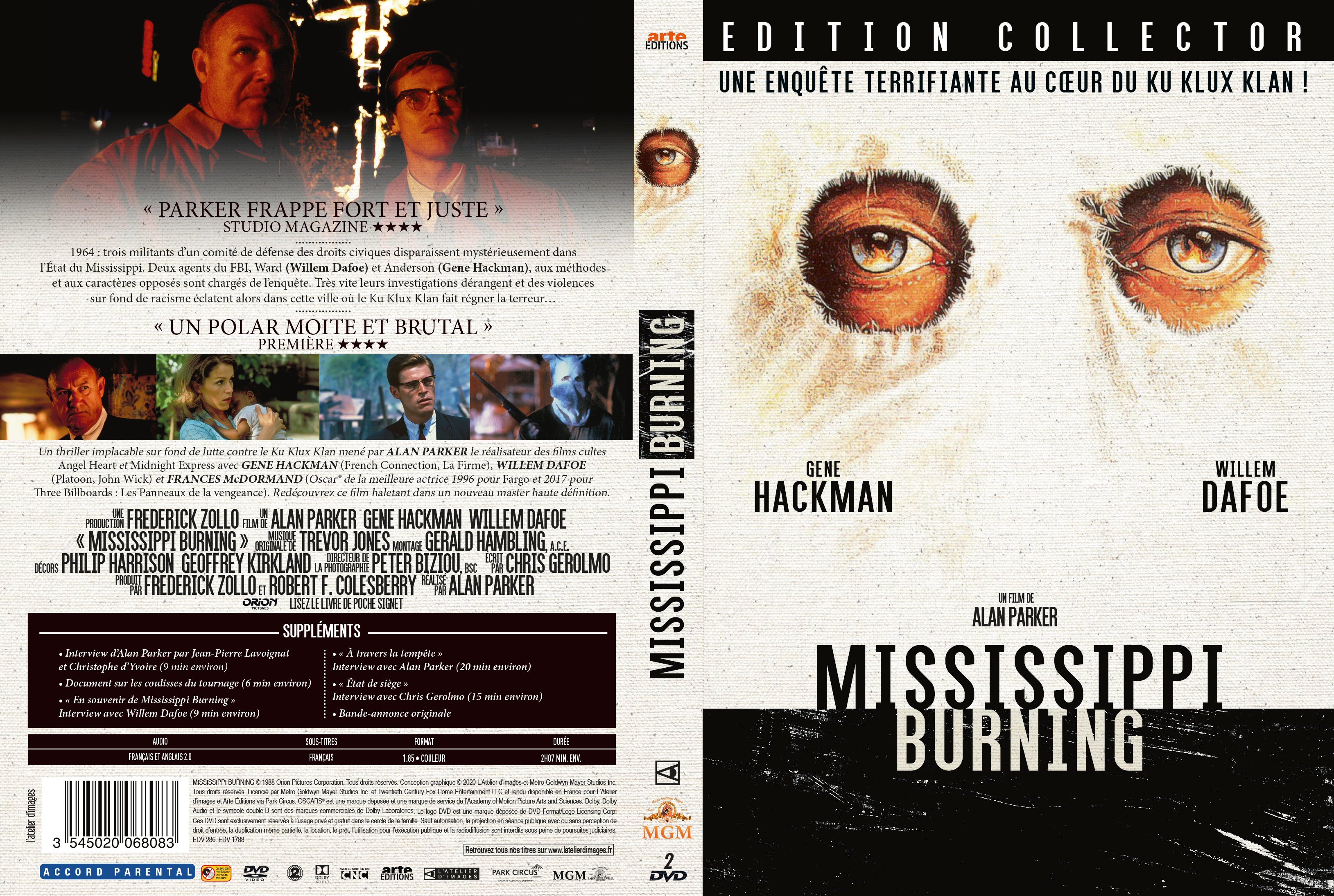 Jaquette DVD Mississippi burning v3