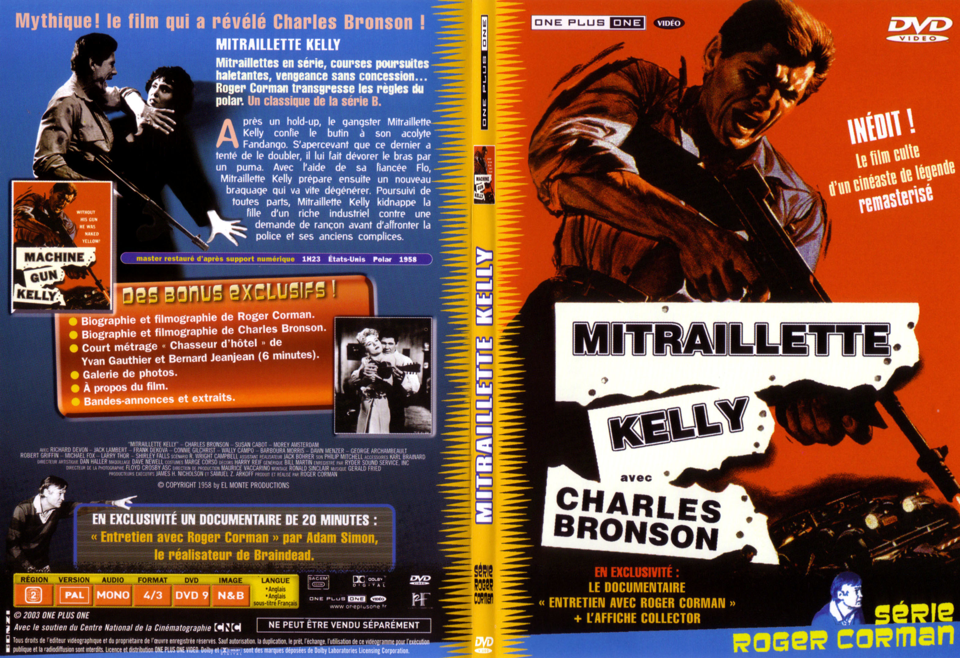 Jaquette DVD Mitraillette Kelly - SLIM