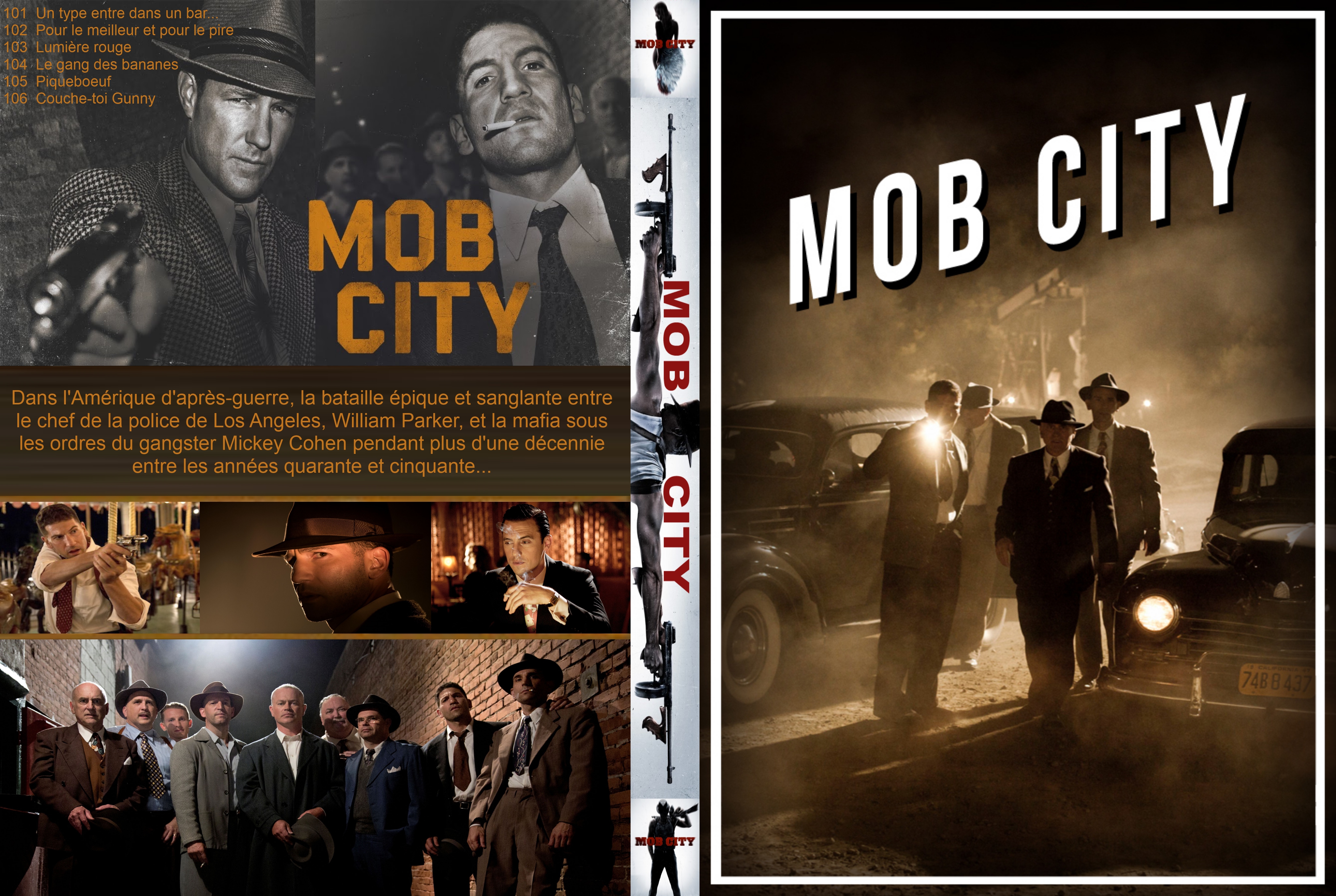 Jaquette DVD Mob City saison 1 custom