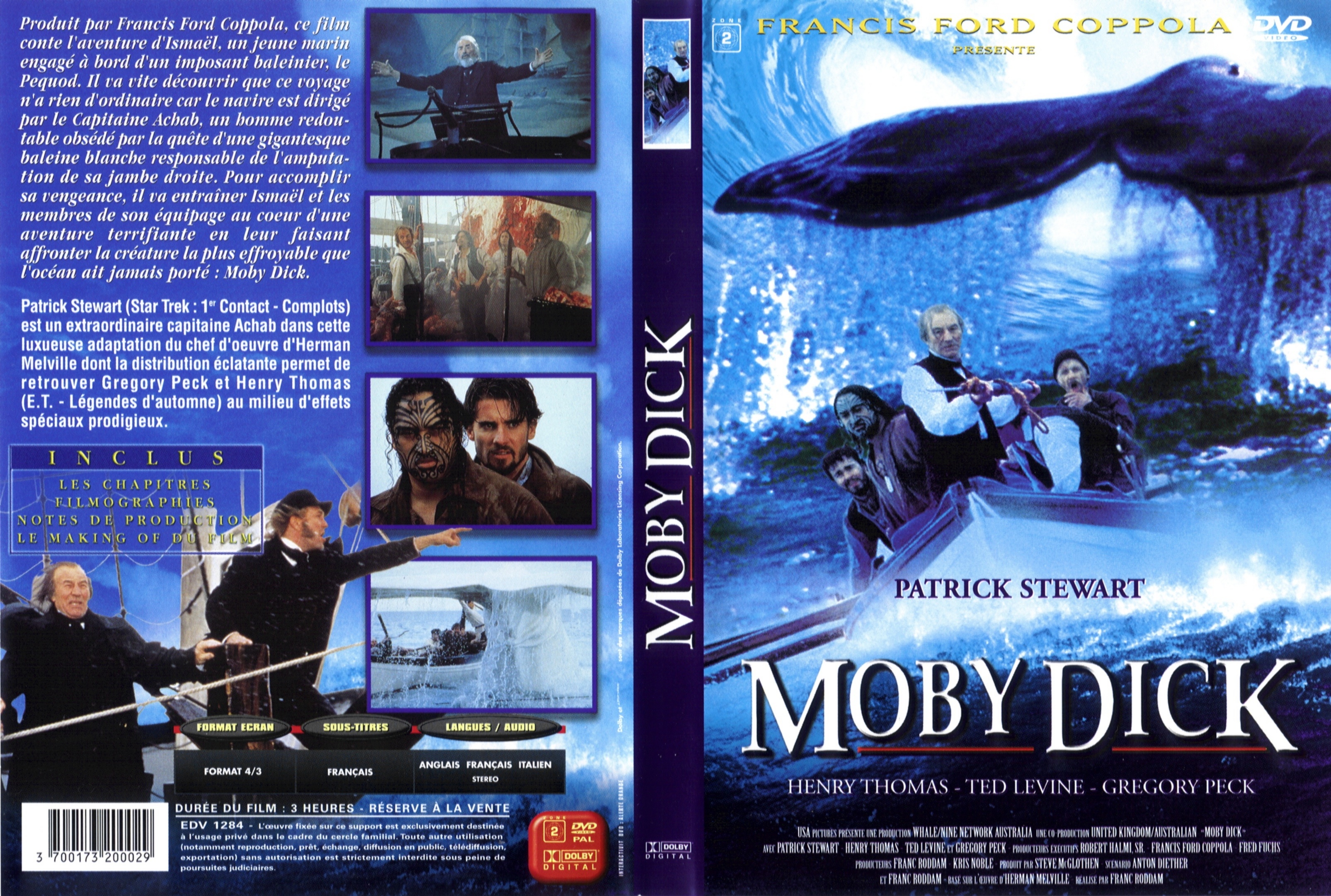 Jaquette DVD Moby Dick (1998)