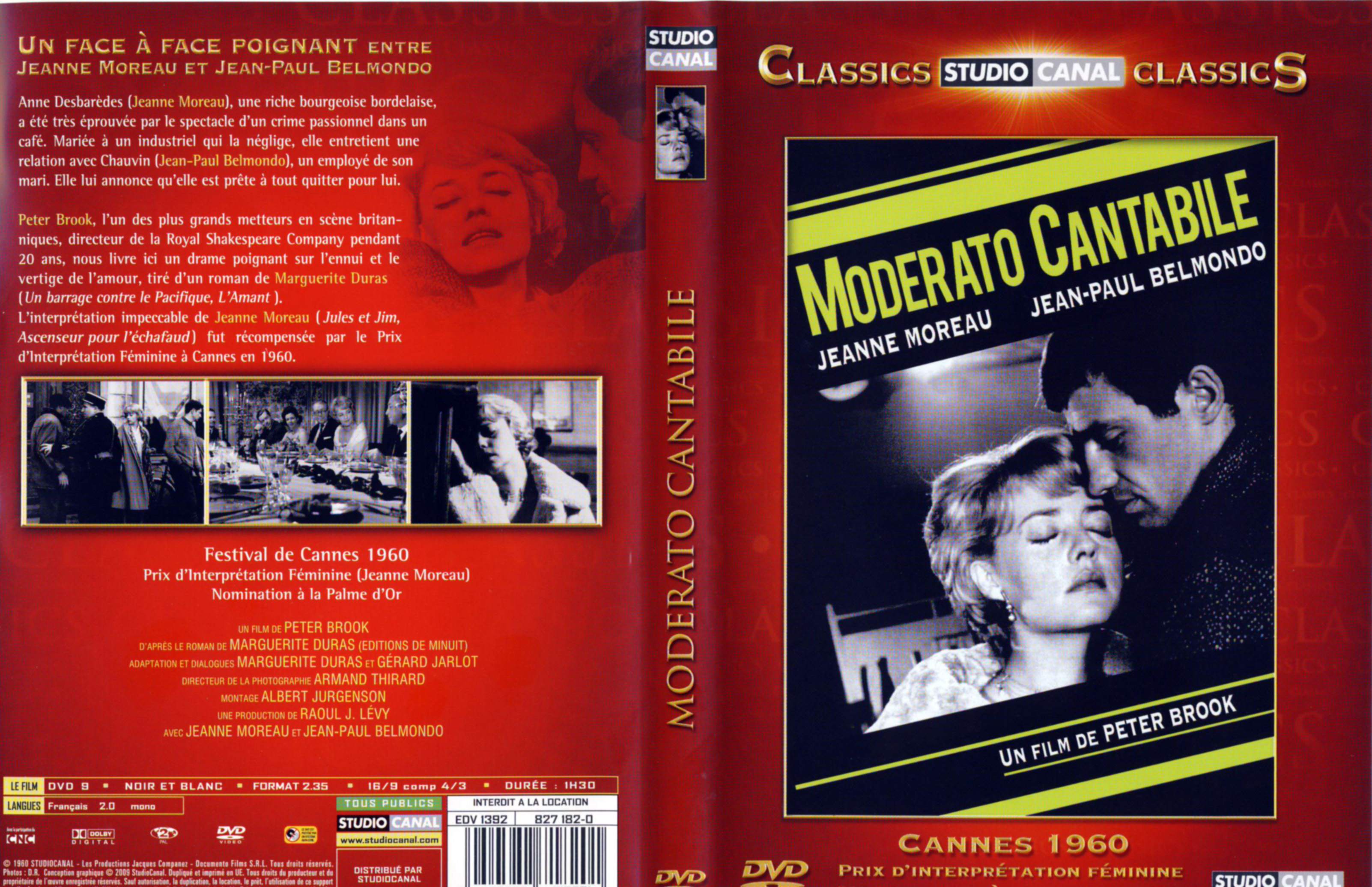 Jaquette DVD Moderato cantabile