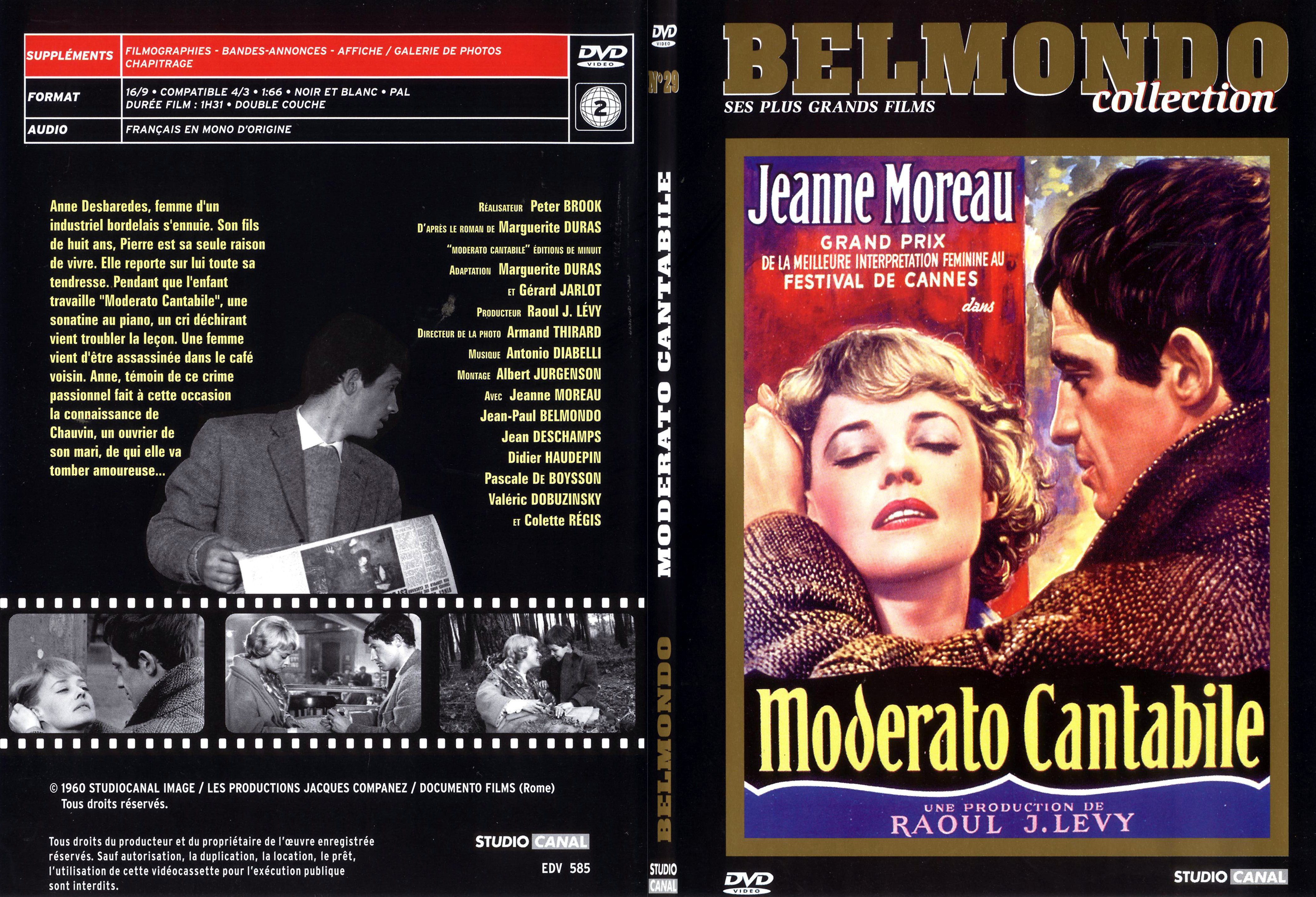 Jaquette DVD Moderato cantabile - SLIM