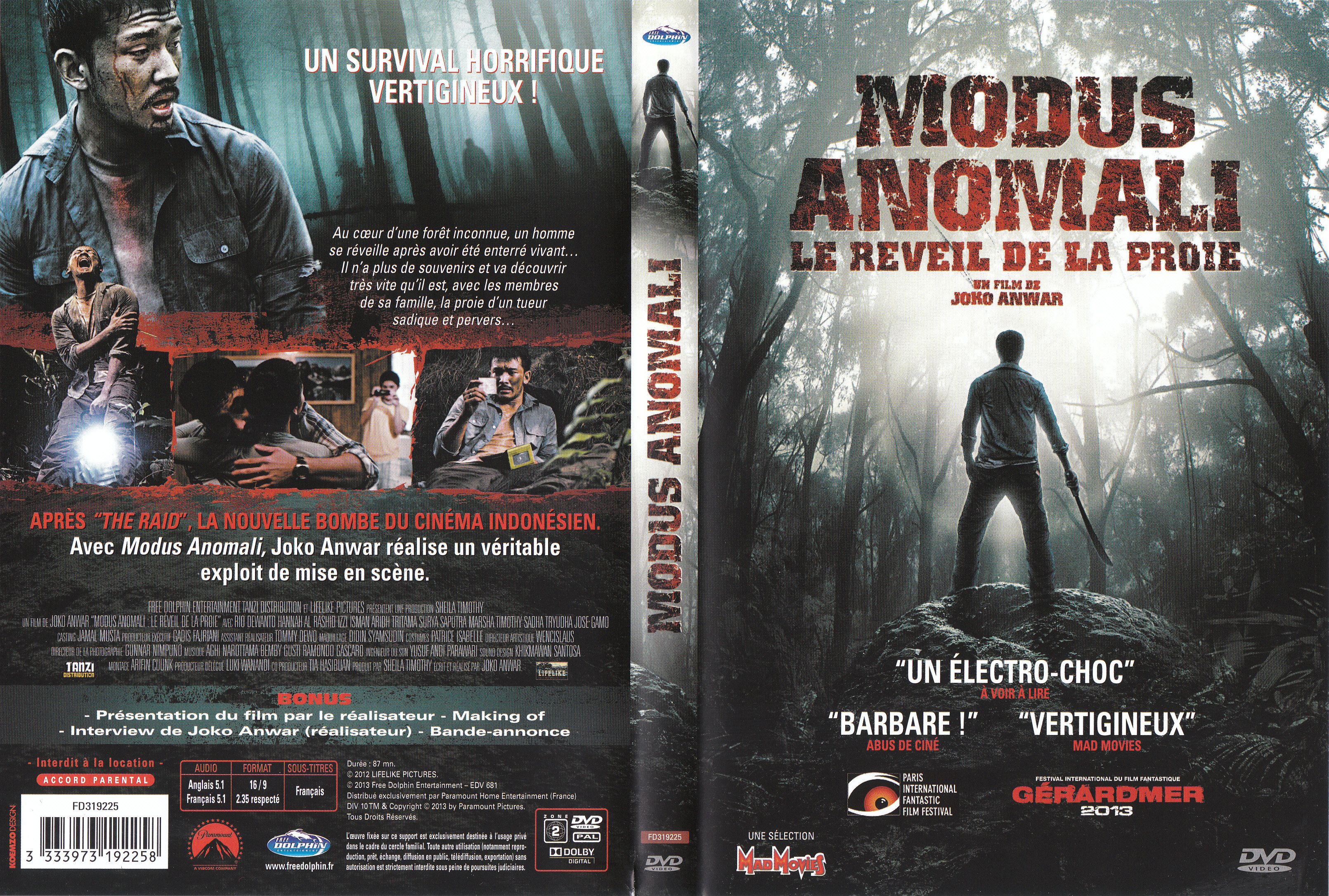 Jaquette DVD Modus Anomali: Le rveil de la proie