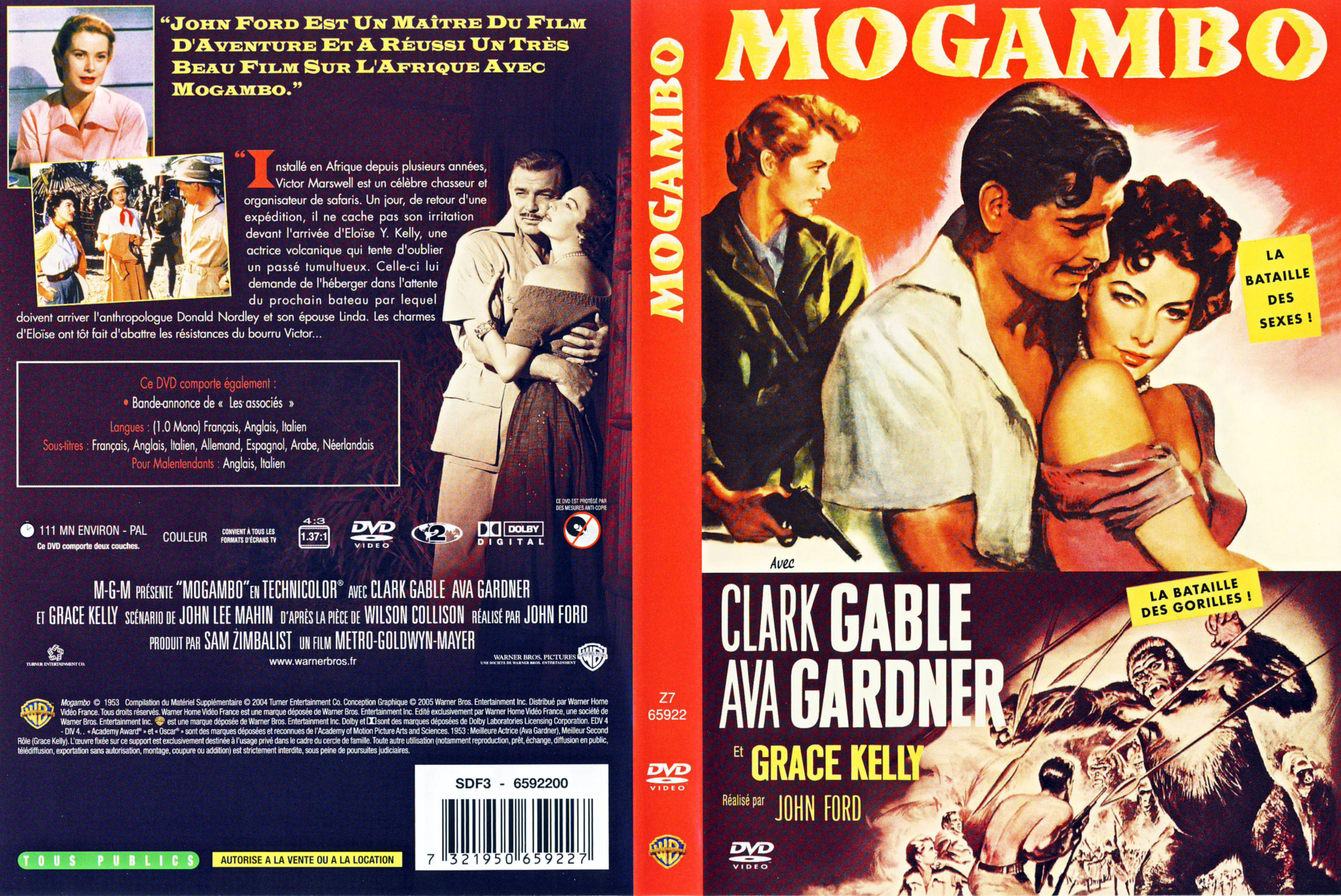Jaquette DVD Mogambo