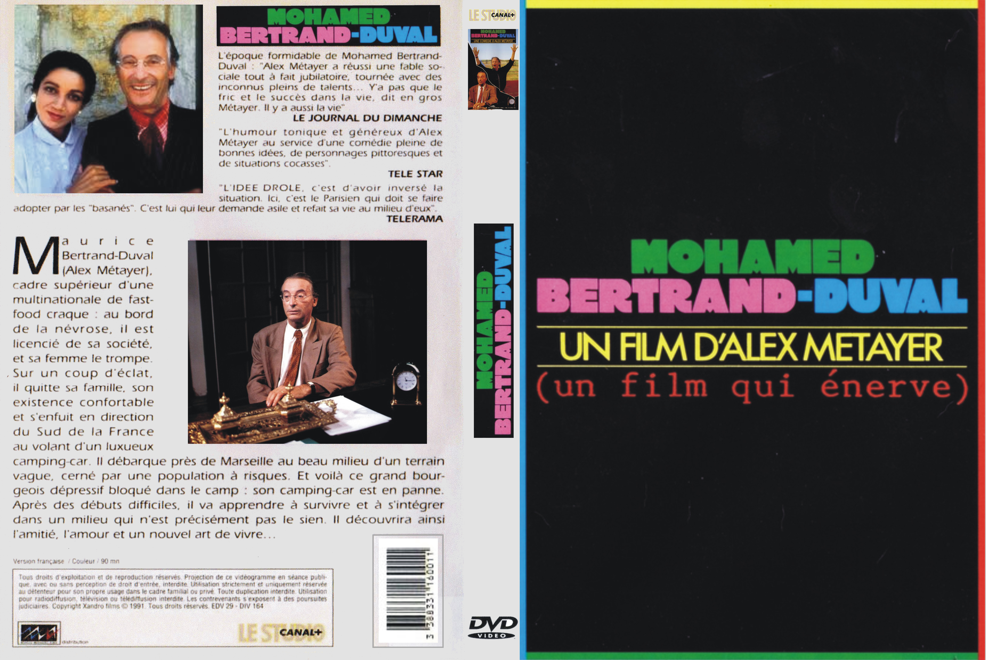 Jaquette DVD Mohamed Bertrand-Duval custom