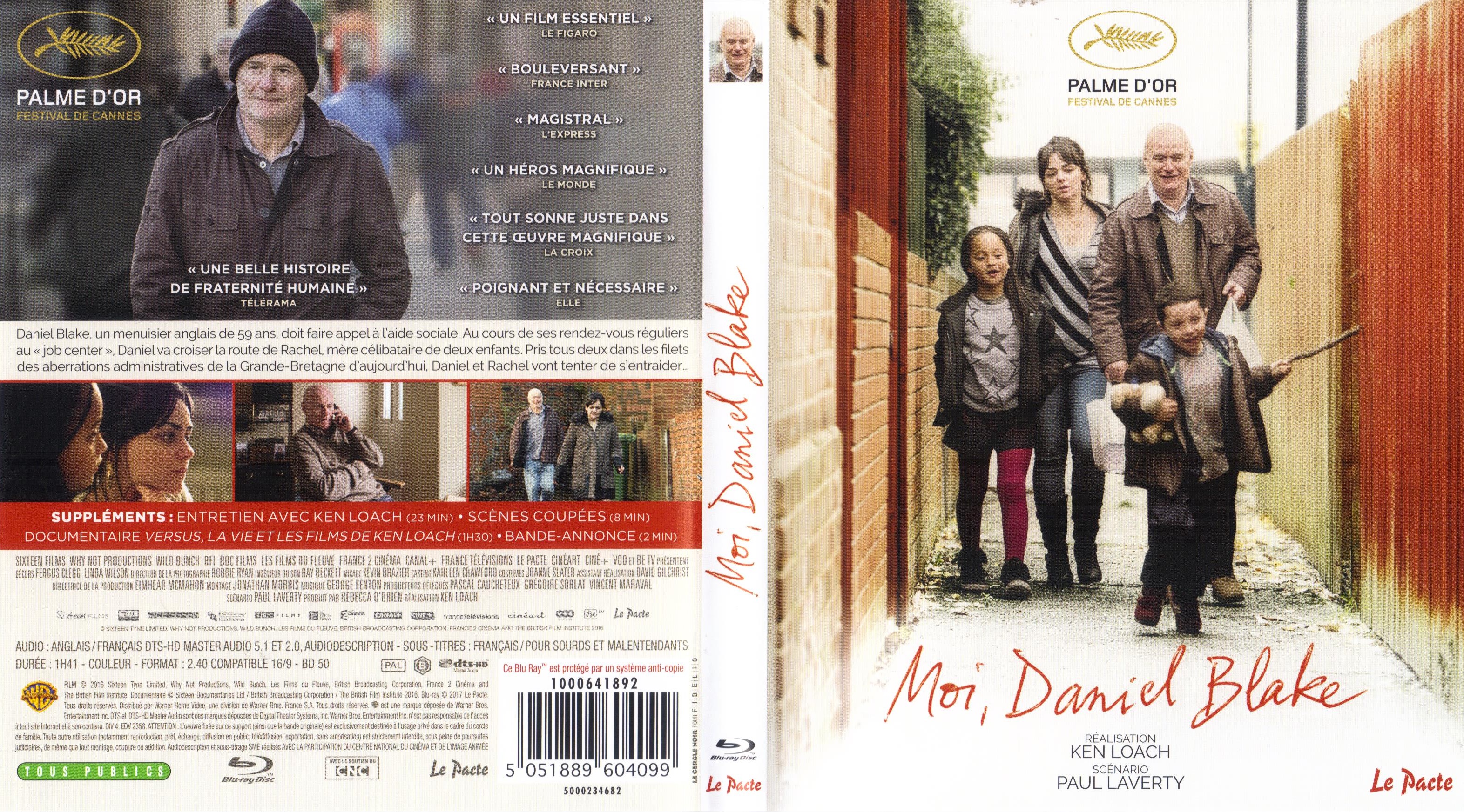 Jaquette DVD Moi, Daniel Blake (BLU-RAY)
