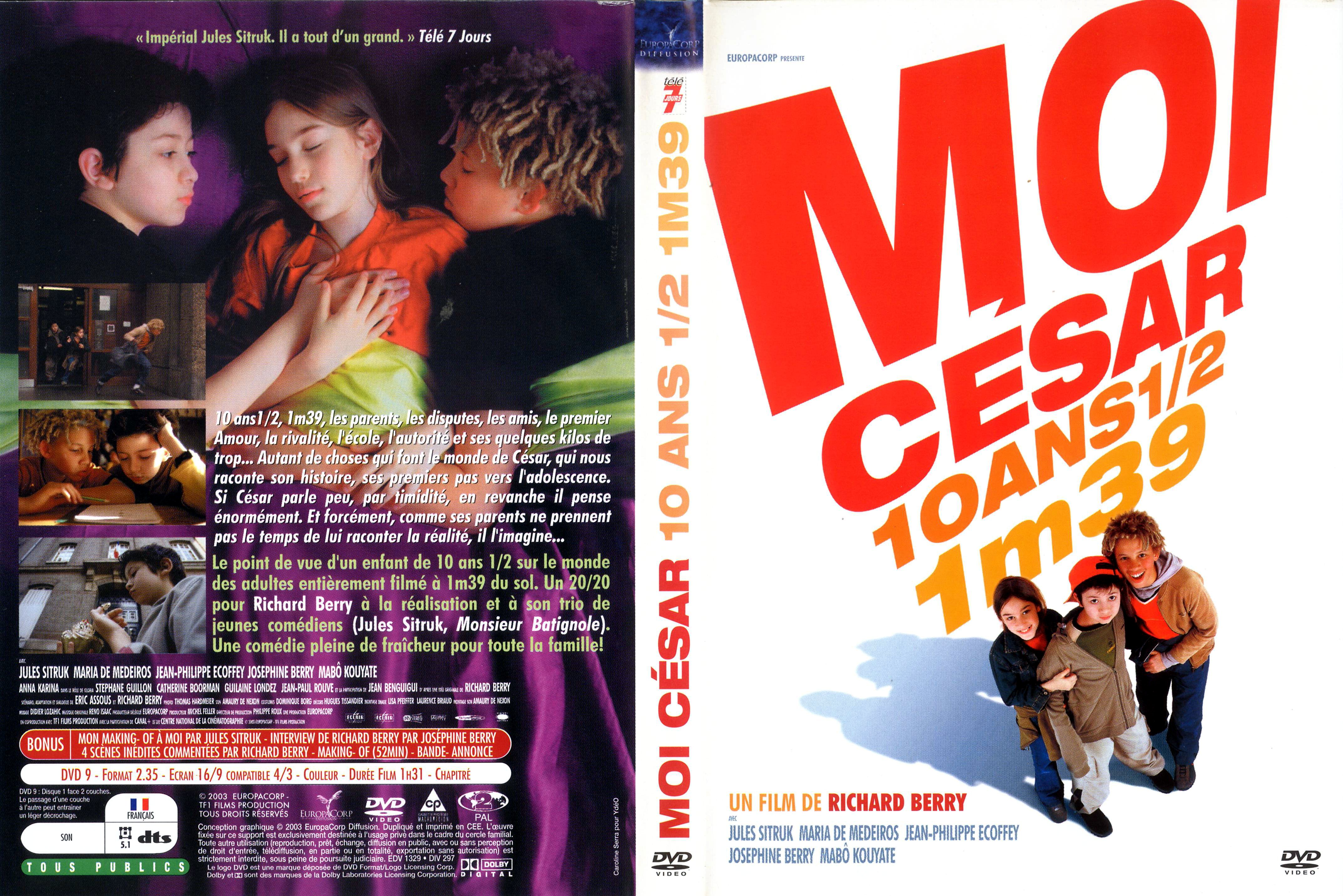 Jaquette DVD Moi Csar 10 ans et demi 1m39 v2