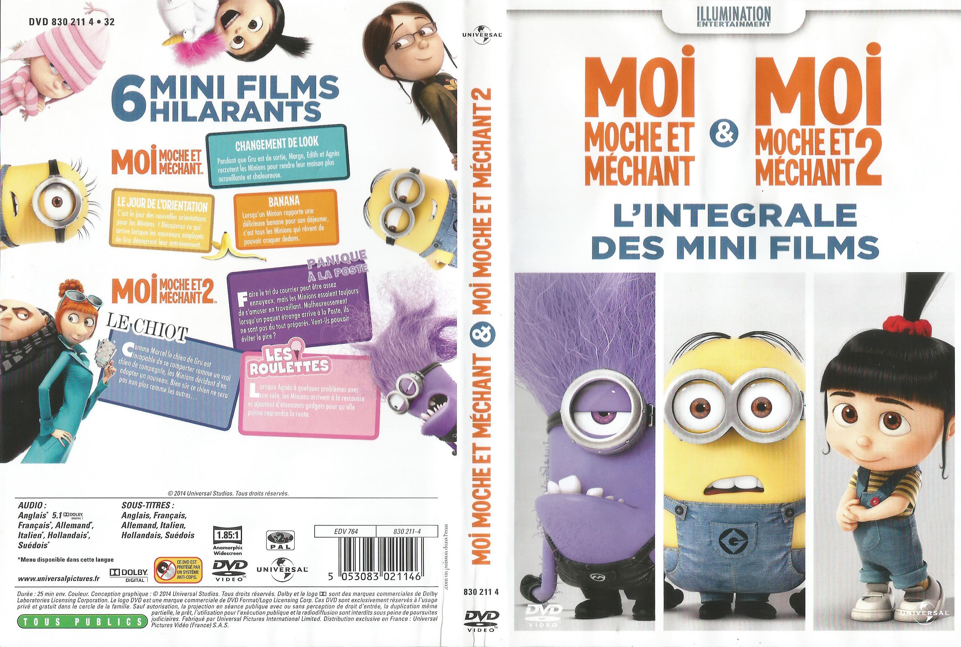 Jaquette DVD Moi Moche et Mechant 1 et 2 L