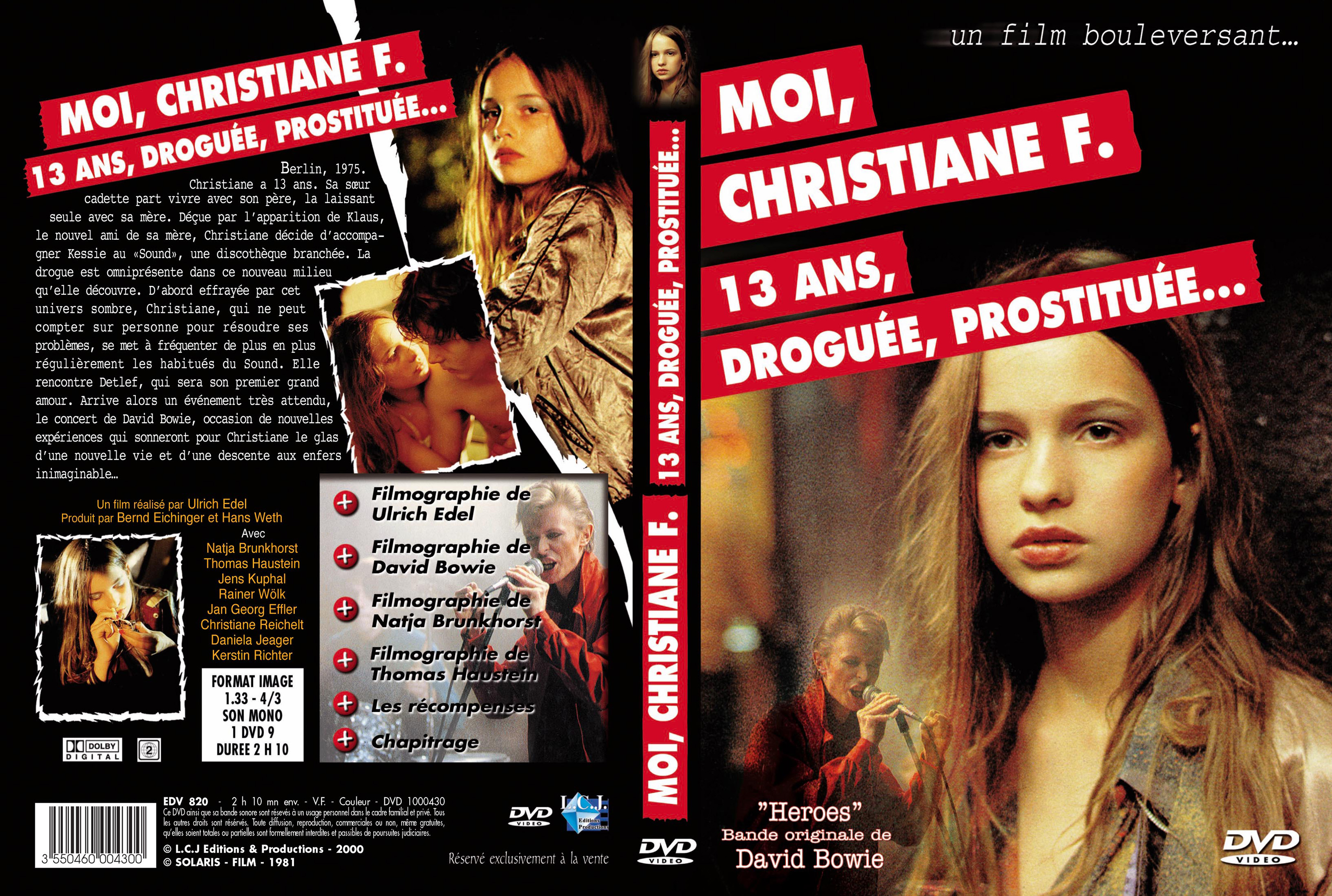 Jaquette DVD Moi christiane f 13 ans droguee prostituee