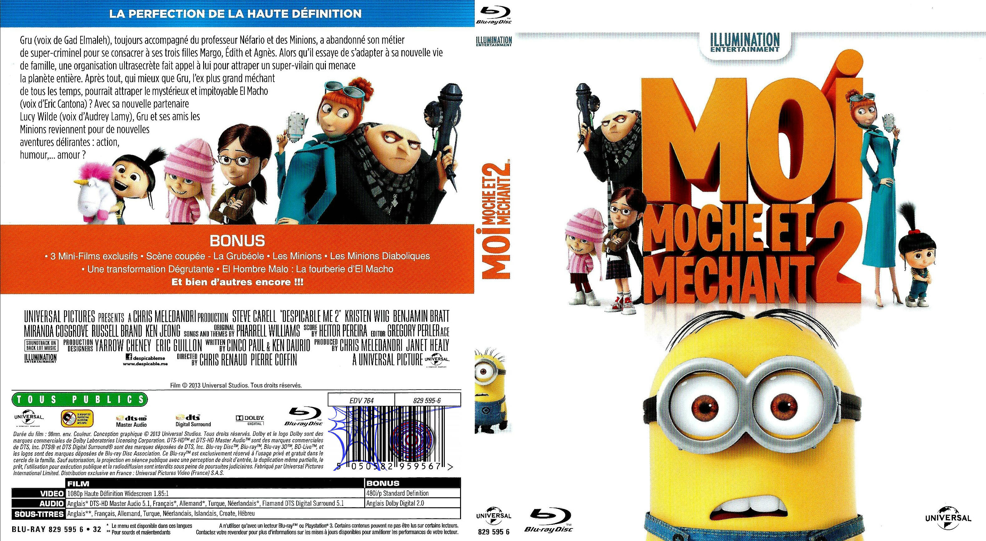 Jaquette DVD Moi moche et mchant 2 (BLU-RAY)
