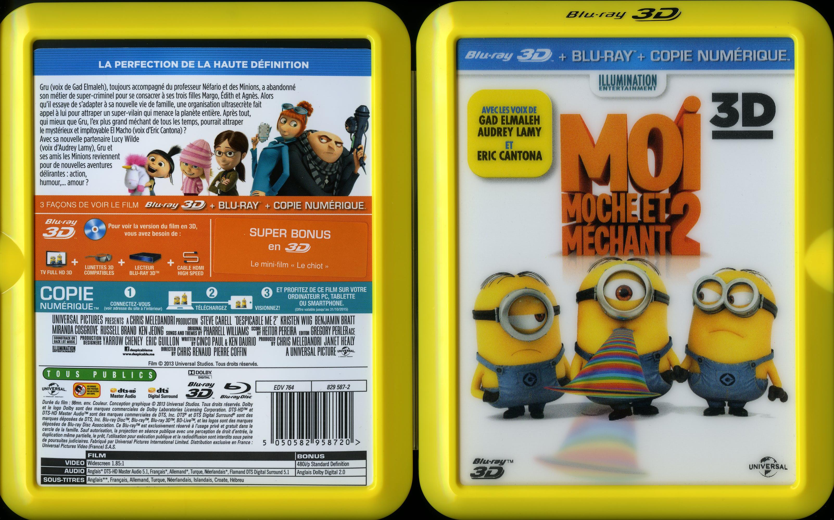 Jaquette DVD Moi moche et mchant 2 (BLU-RAY) v2