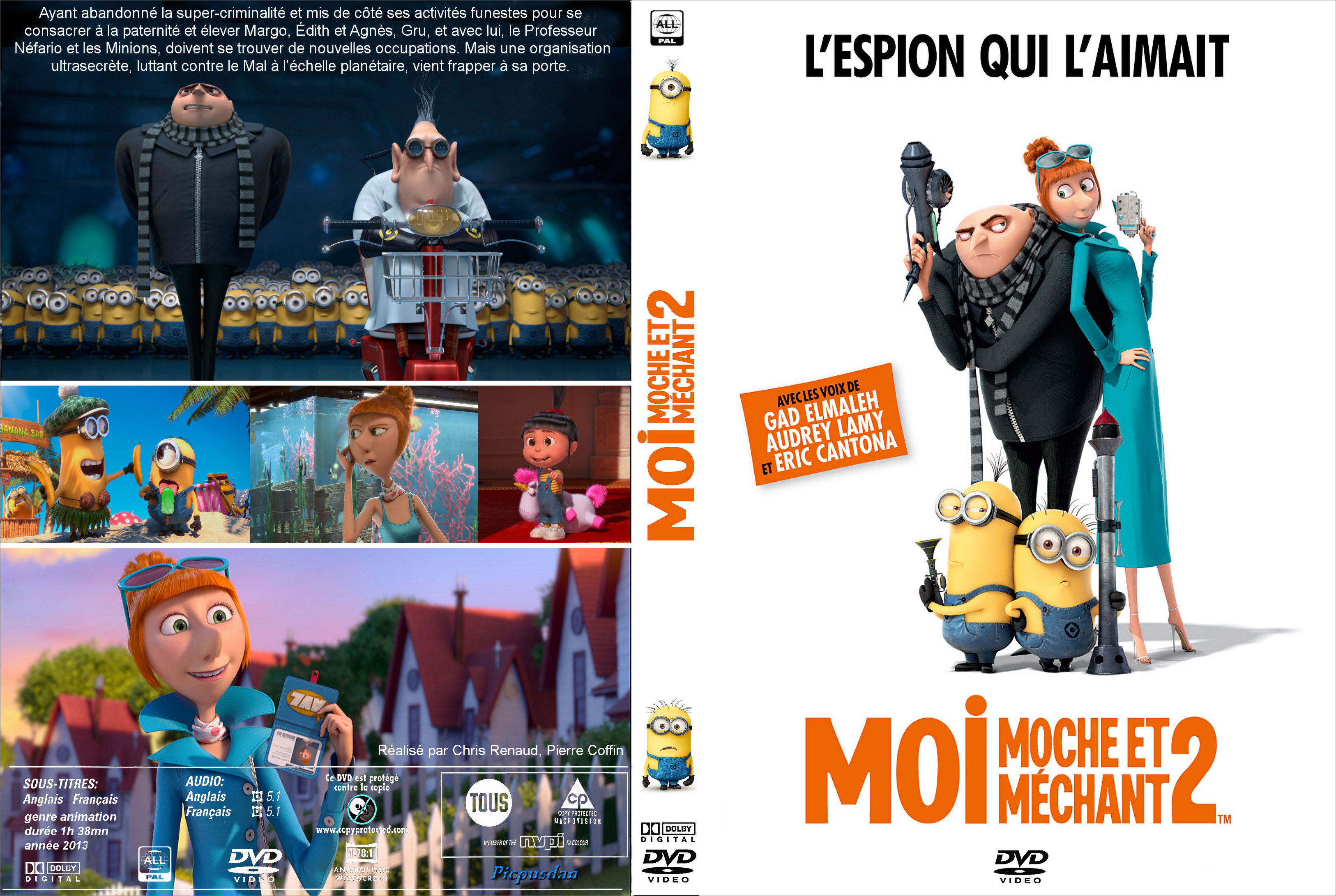 Jaquette DVD Moi moche et mechant 2 custom