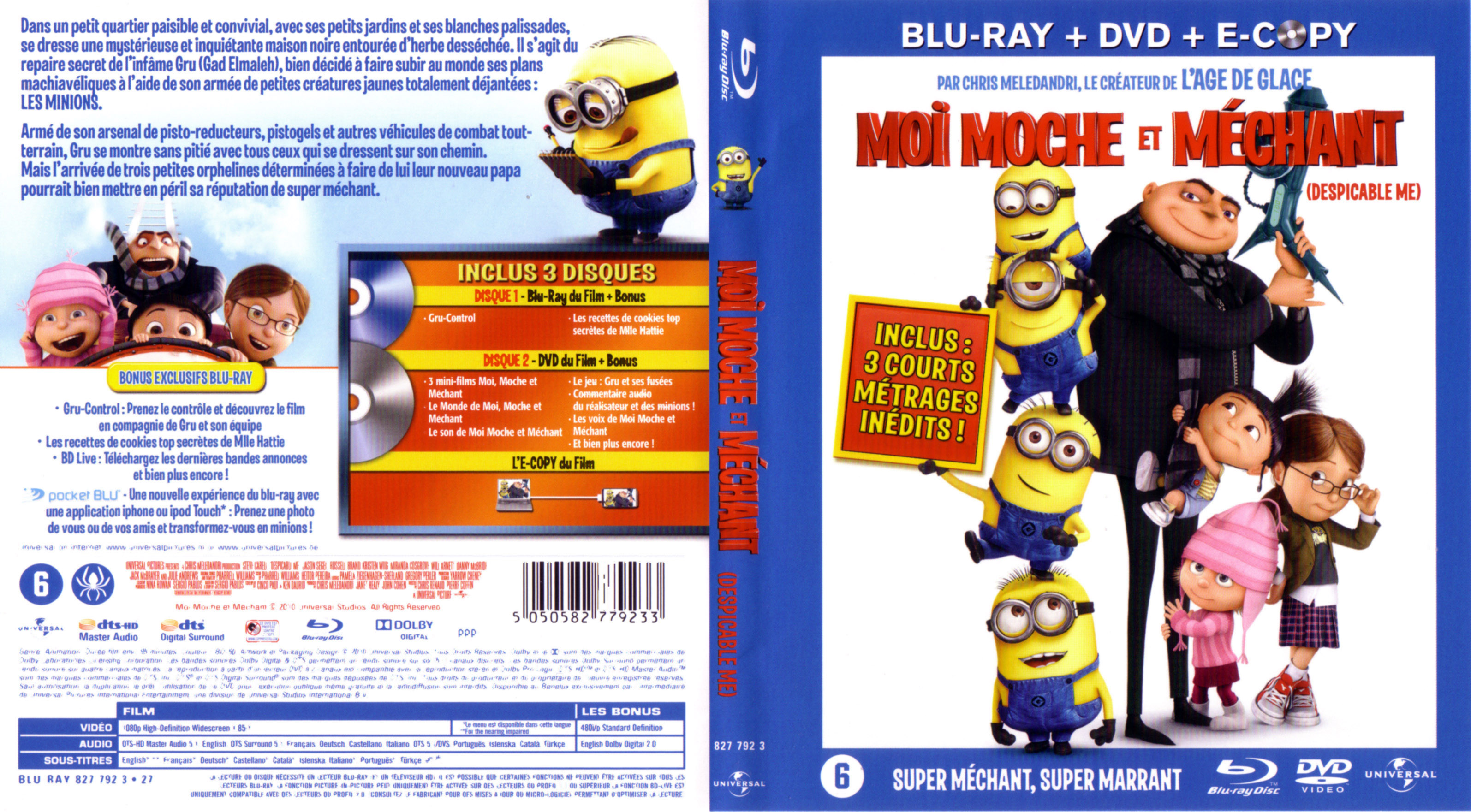 Jaquette DVD Moi moche et mchant (BLU-RAY)