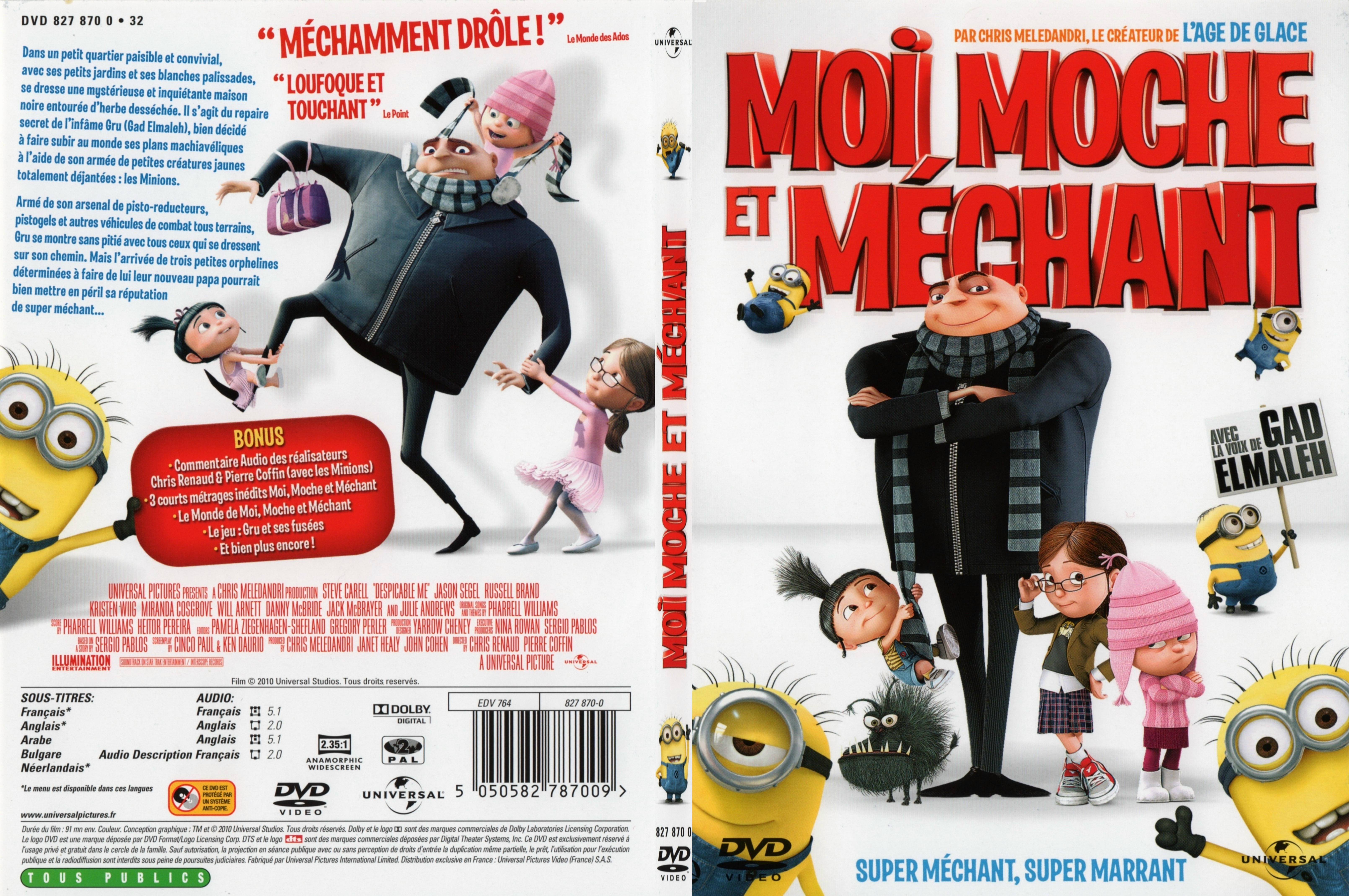 Jaquette DVD Moi moche et mechant - SLIM