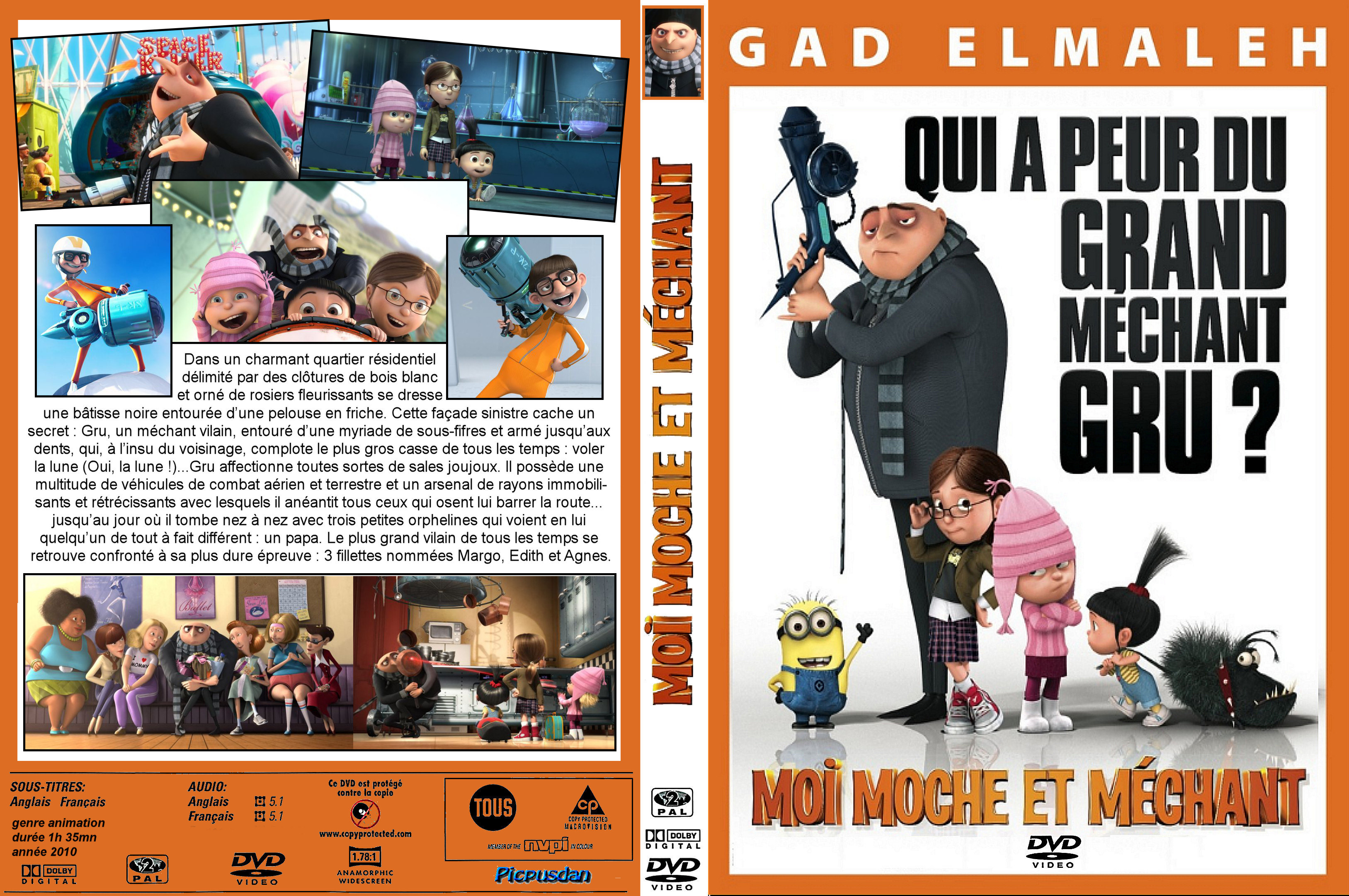 Jaquette DVD Moi moche et mechant custom