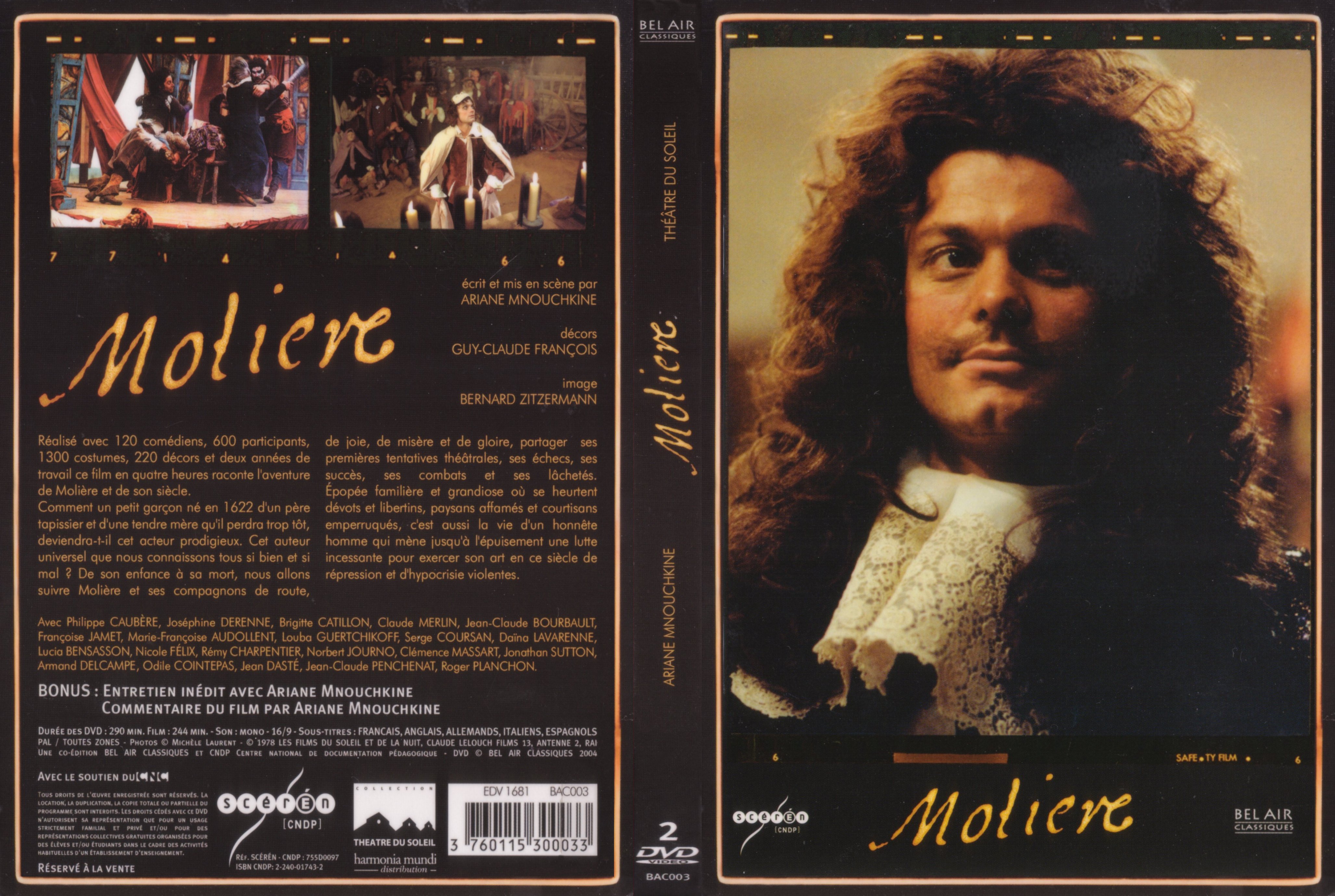Jaquette DVD Moliere (Theatre 2004)