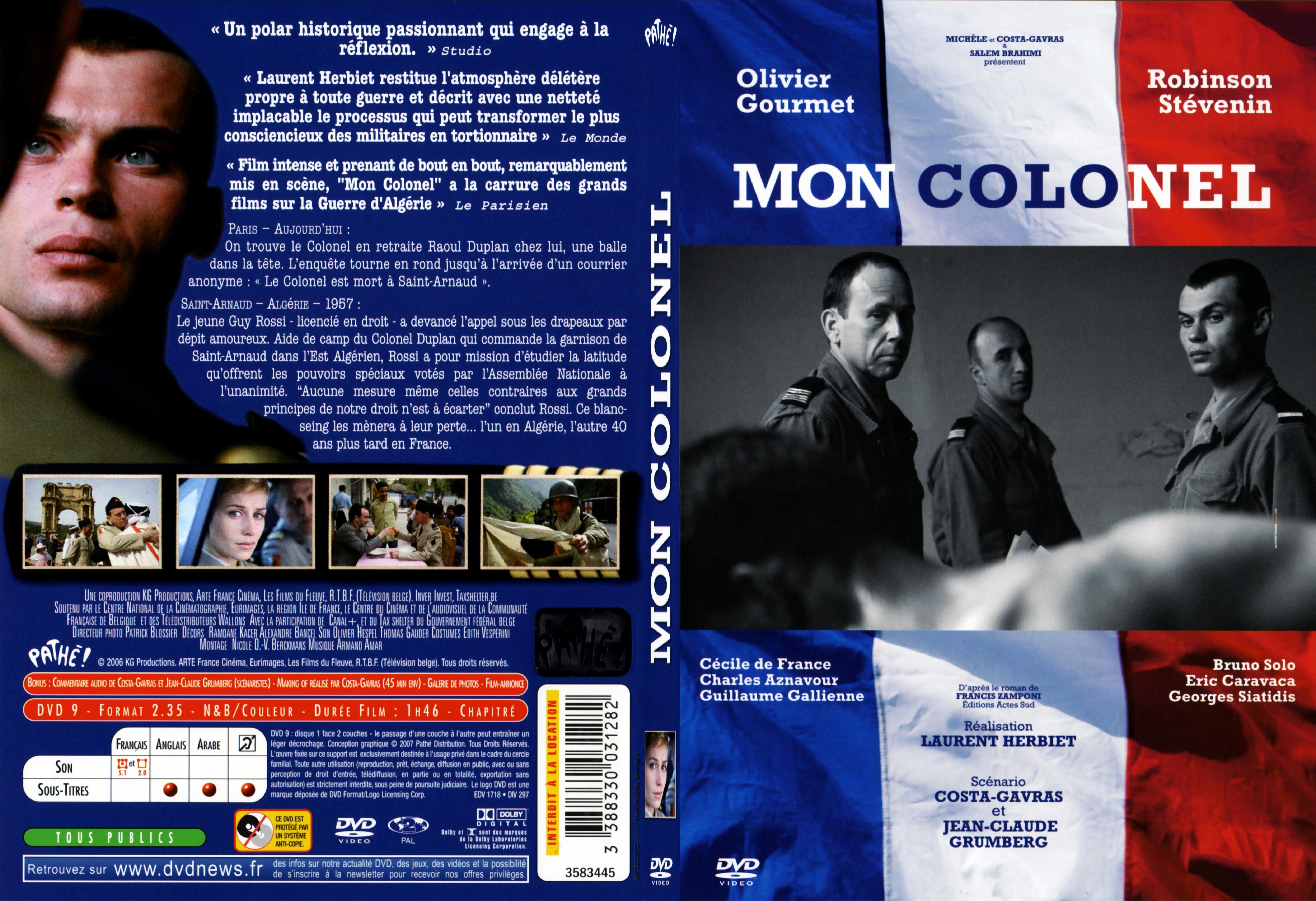 Jaquette DVD Mon Colonel - SLIM