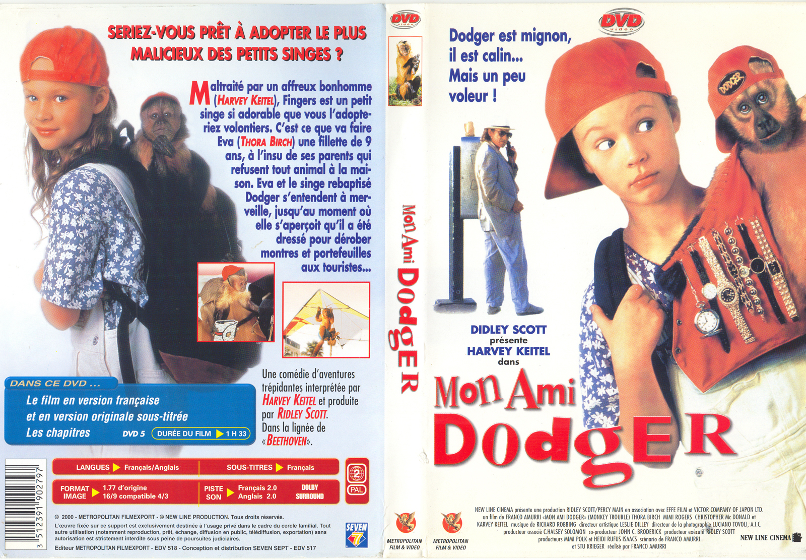 Jaquette DVD Mon ami Dodger