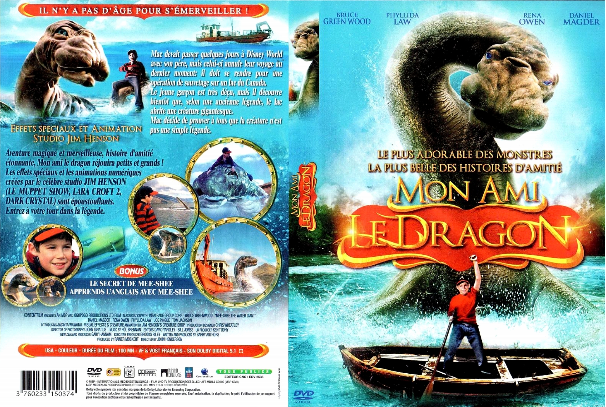 Jaquette DVD Mon ami le dragon