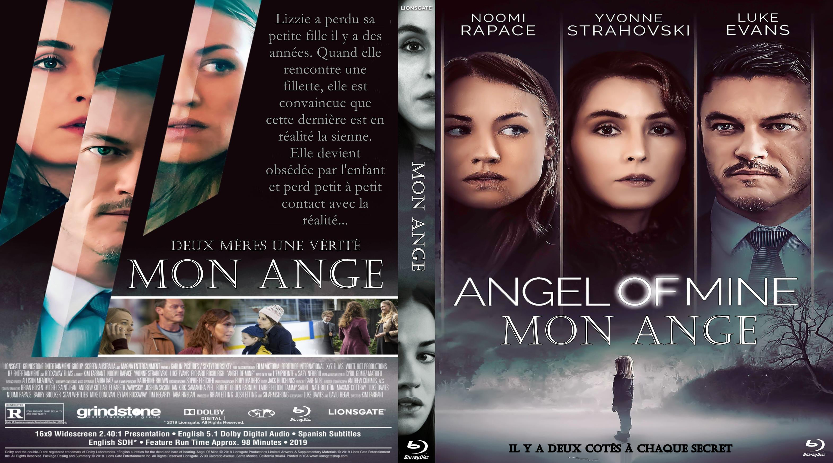 Jaquette DVD Mon ange custom (BLU-RAY)