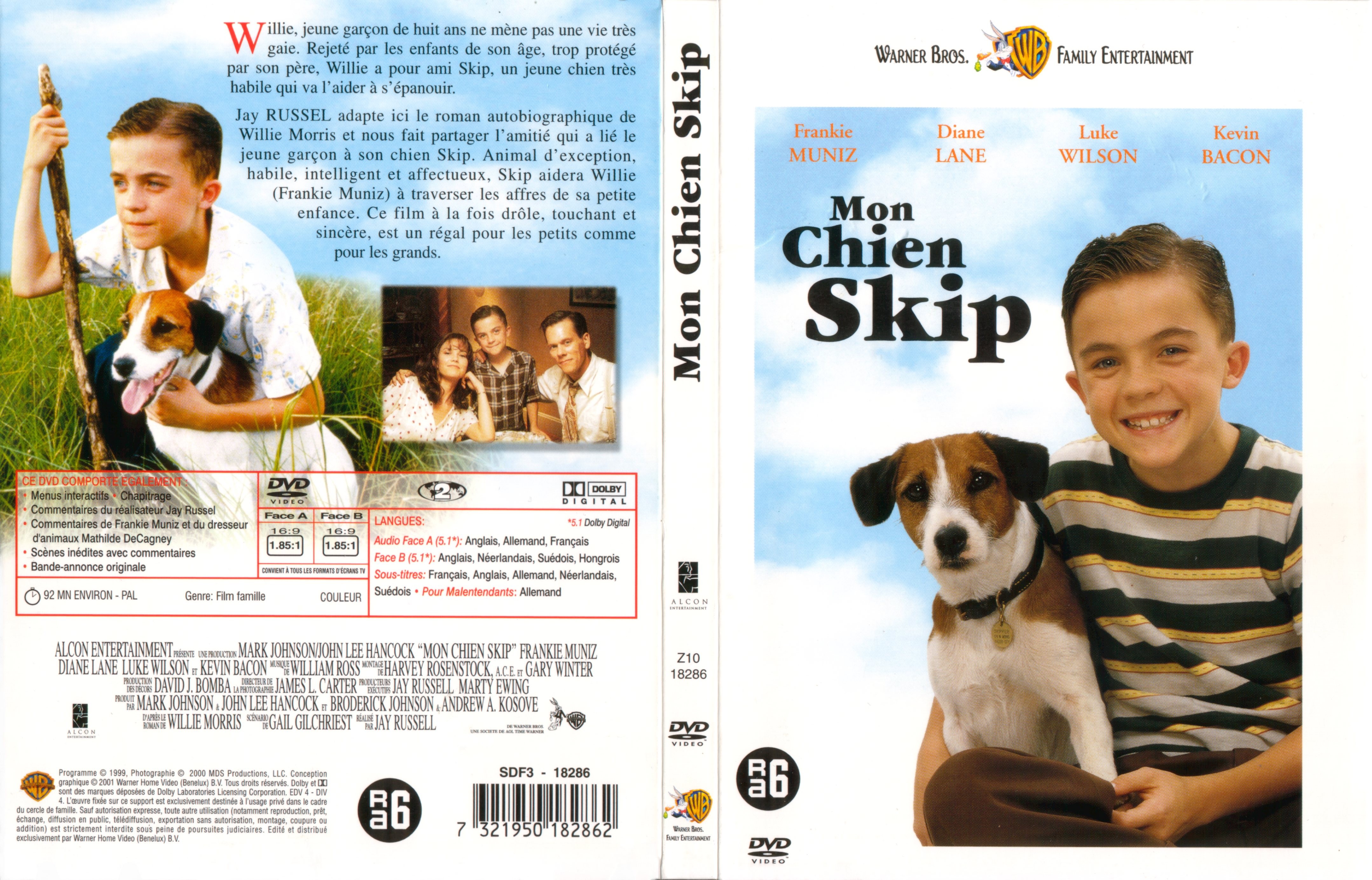 Jaquette Dvd De Mon Chien Skip V2 Cinéma Passion