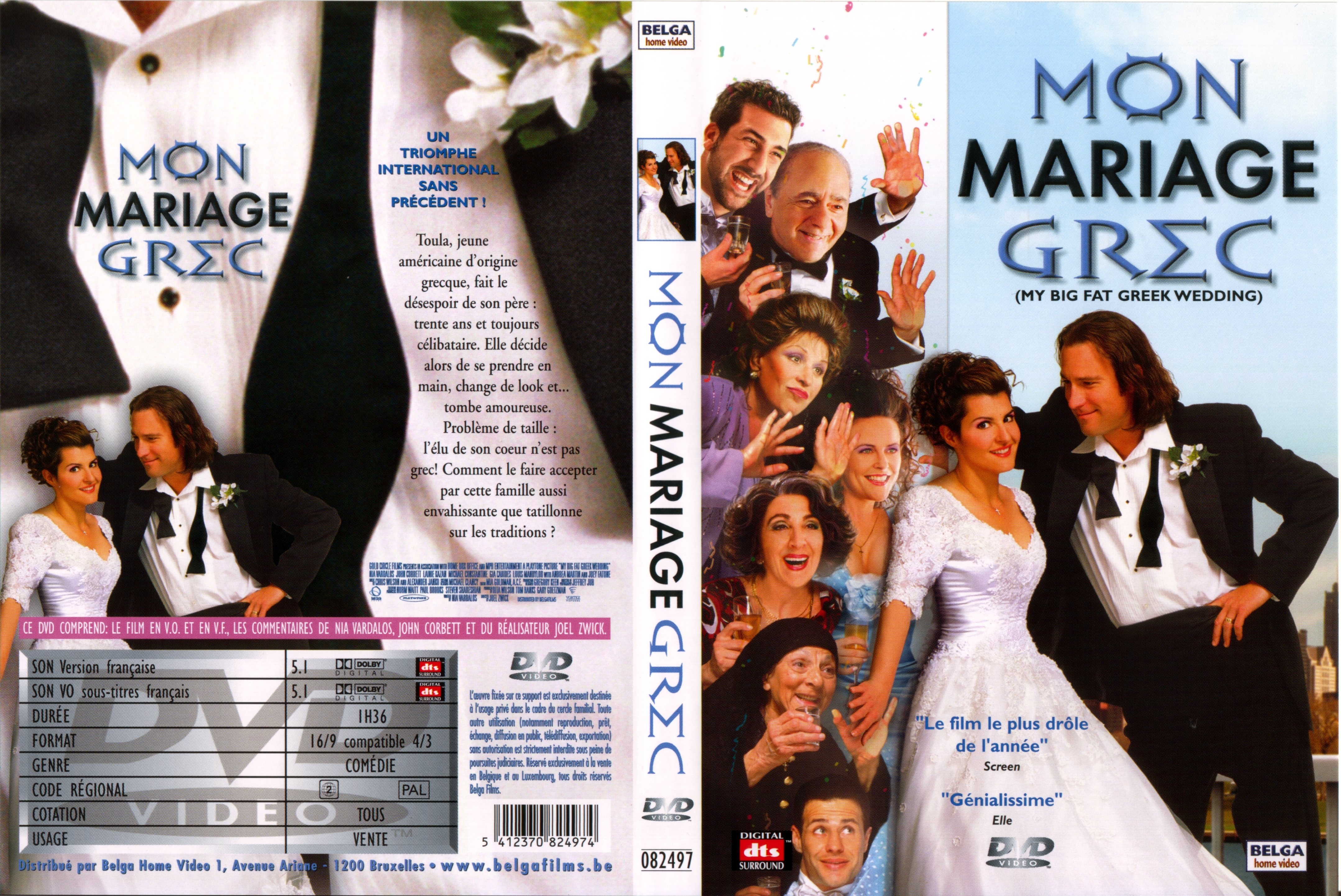 Jaquette DVD Mon mariage grec