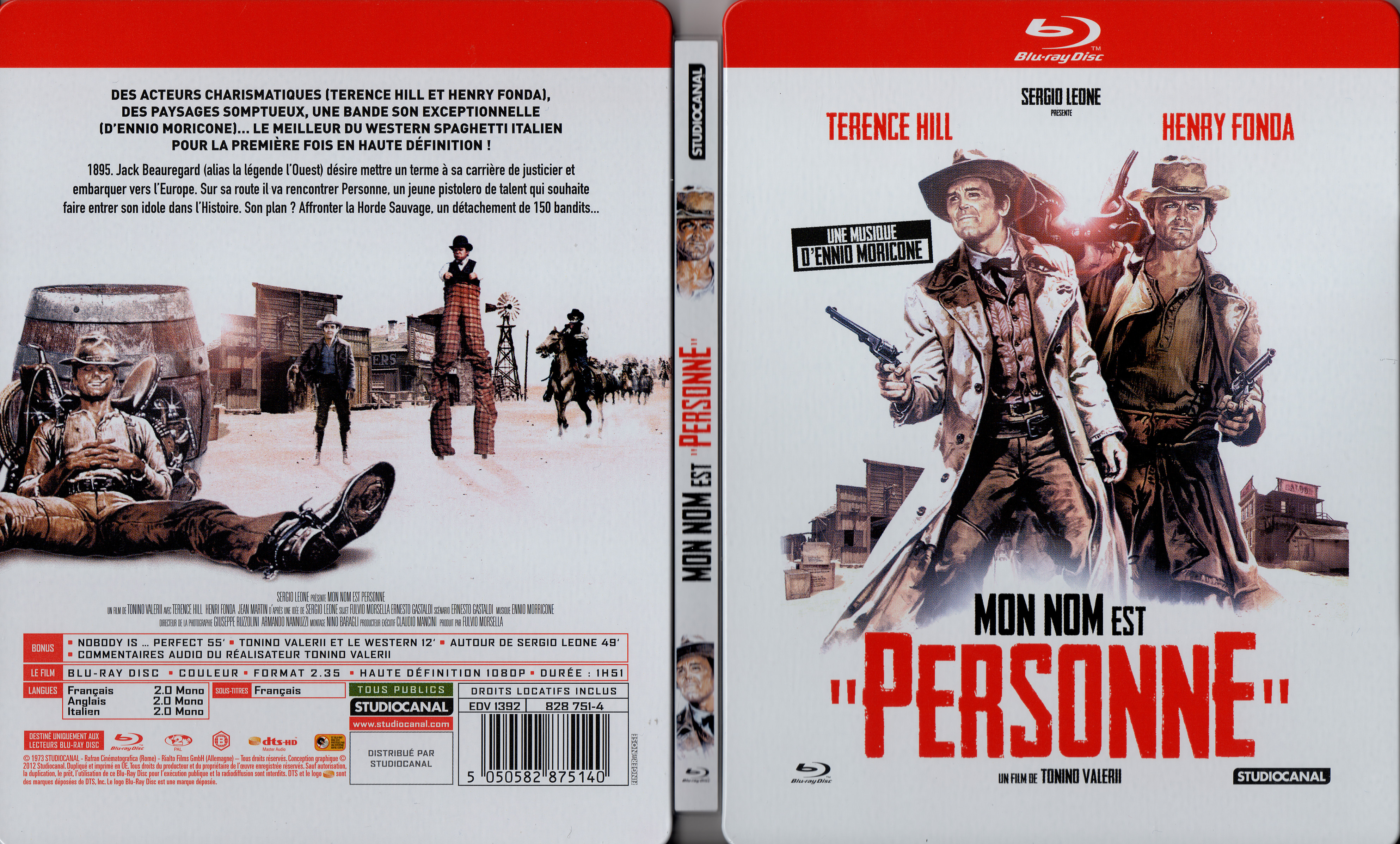 Jaquette DVD Mon nom est personne (BLU-RAY)