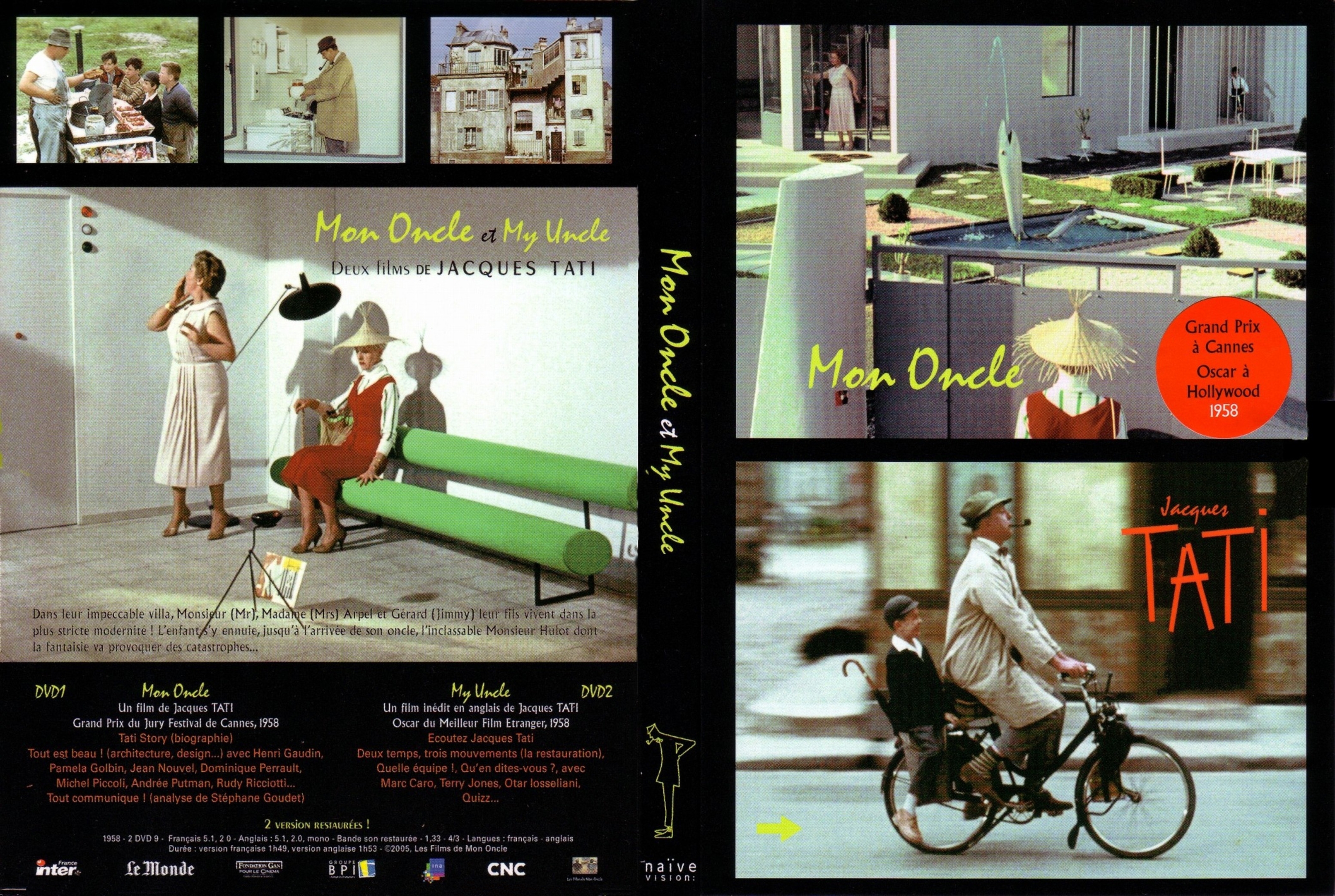 Jaquette DVD Mon oncle