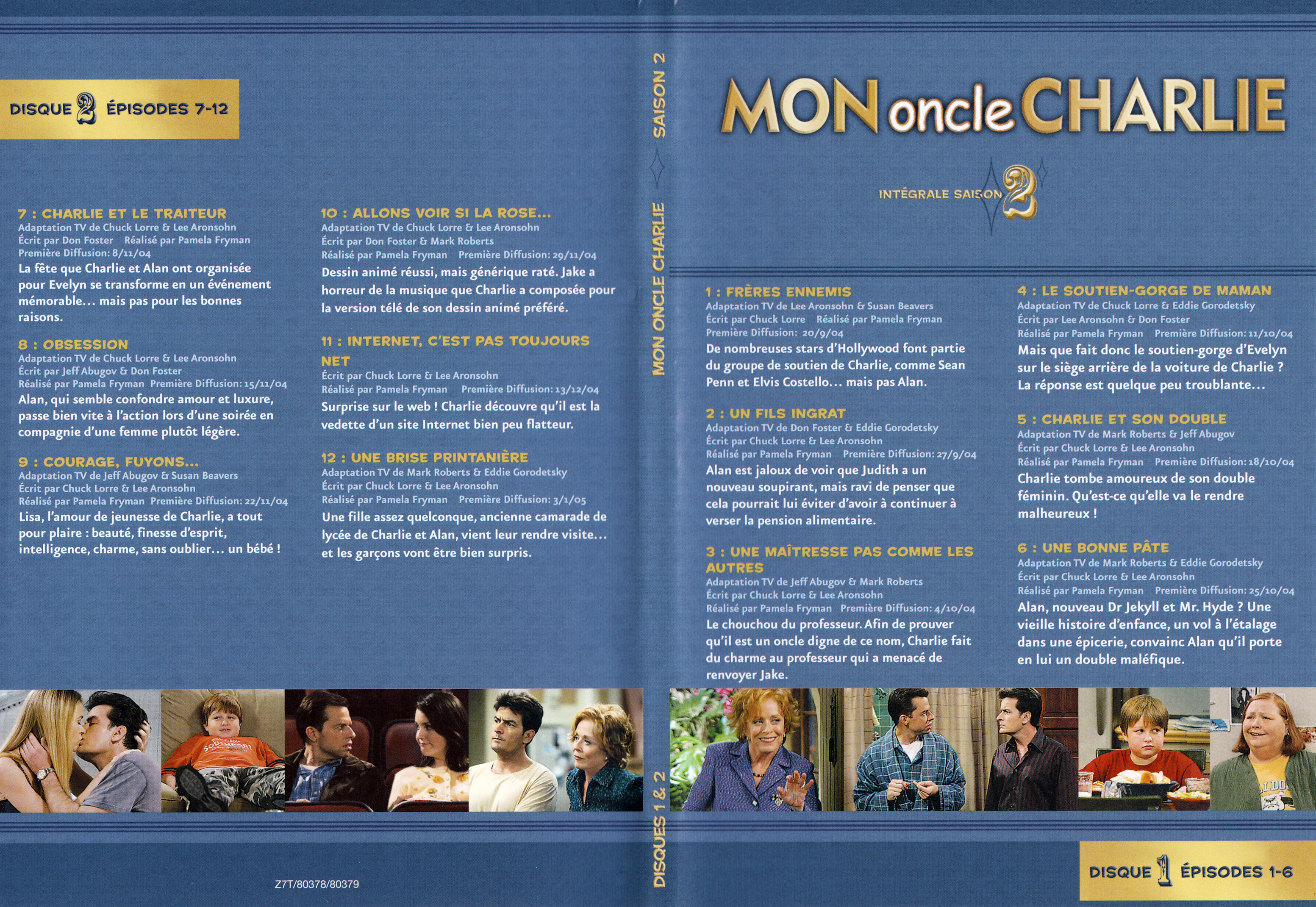 Jaquette DVD Mon oncle Charlie Saison 2 DVD 1