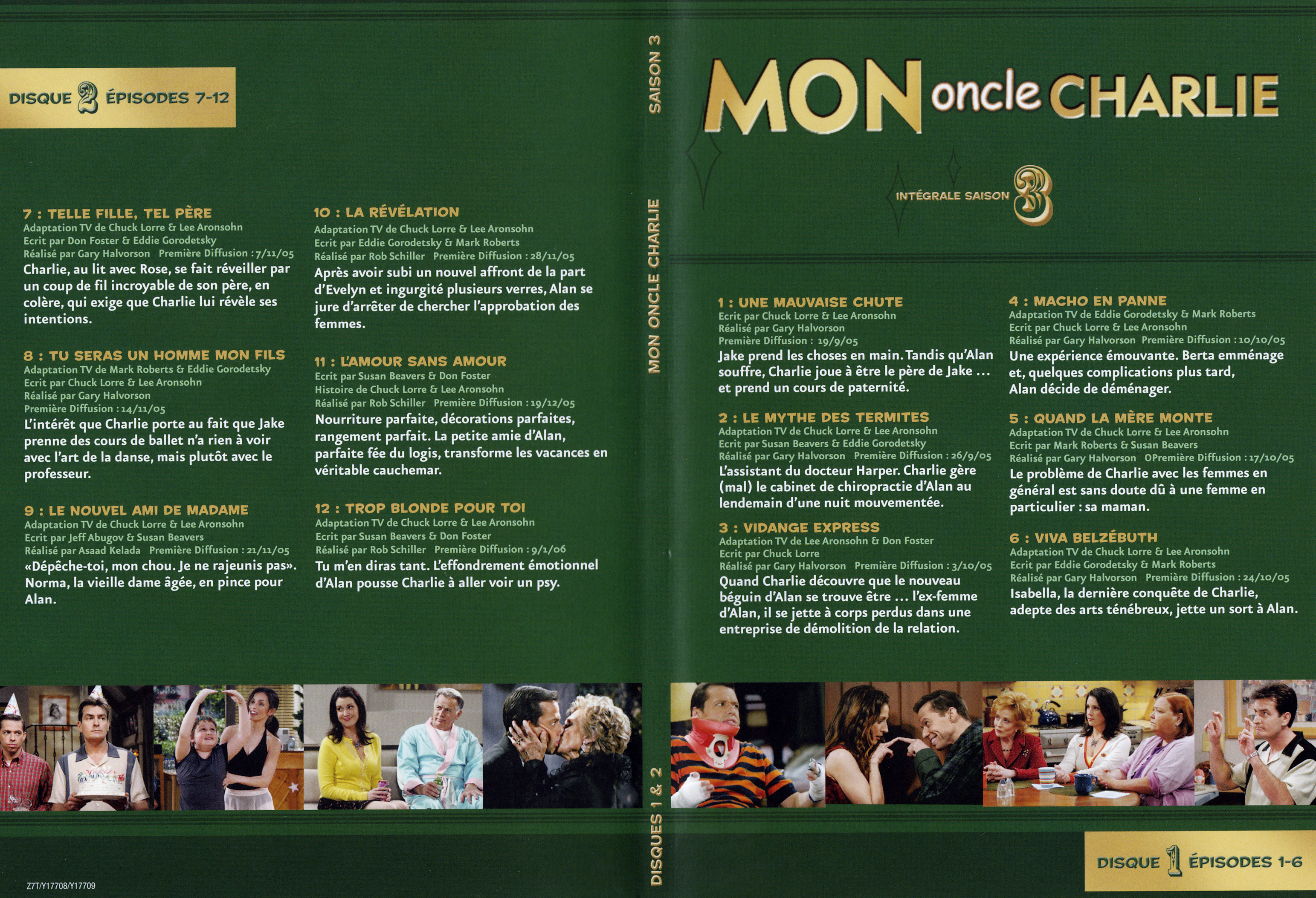 Jaquette DVD Mon oncle Charlie Saison 3 DVD 1